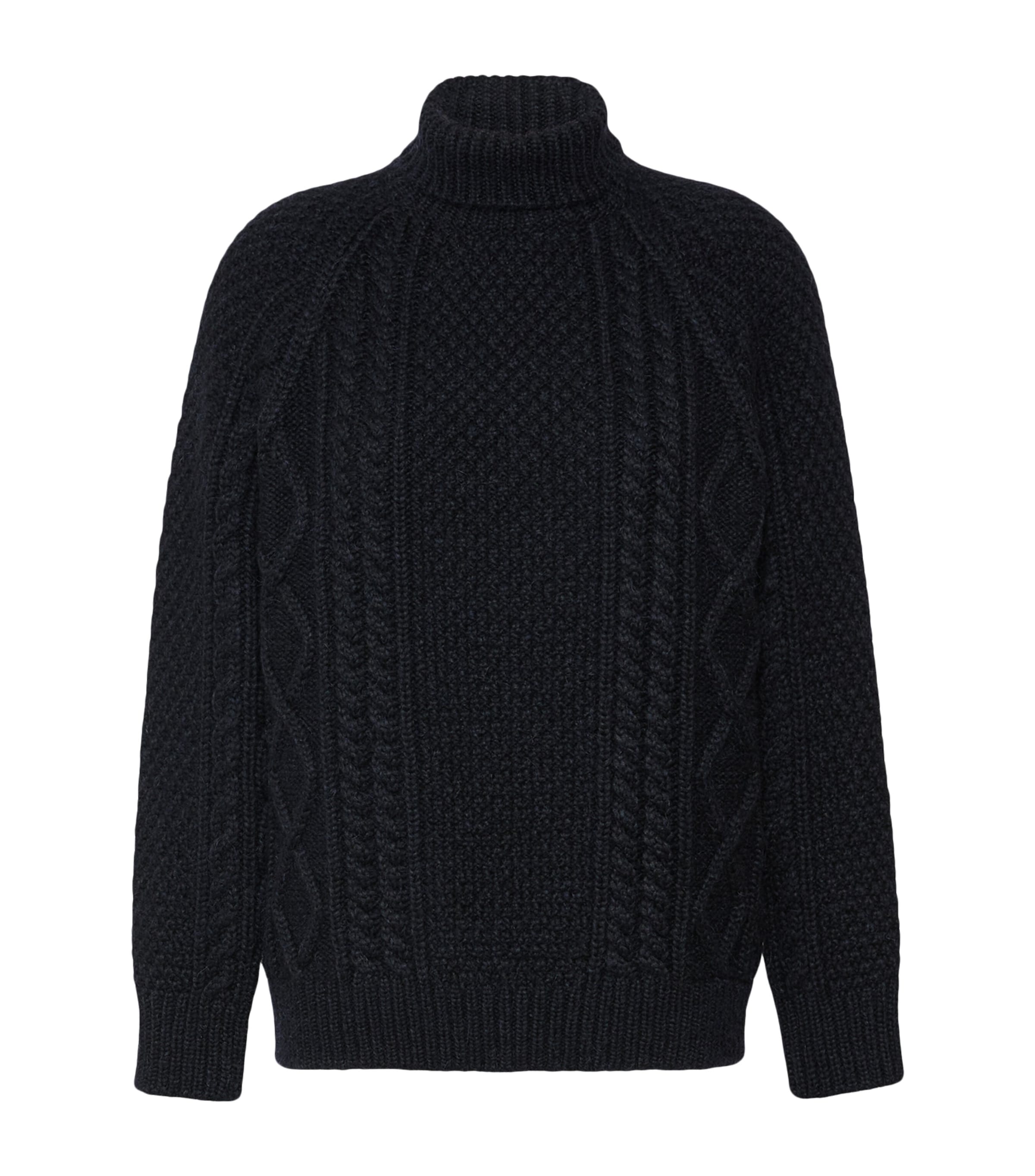 Weekend Max Mara Womens Wool-Blend Rollneck Sweater Navy