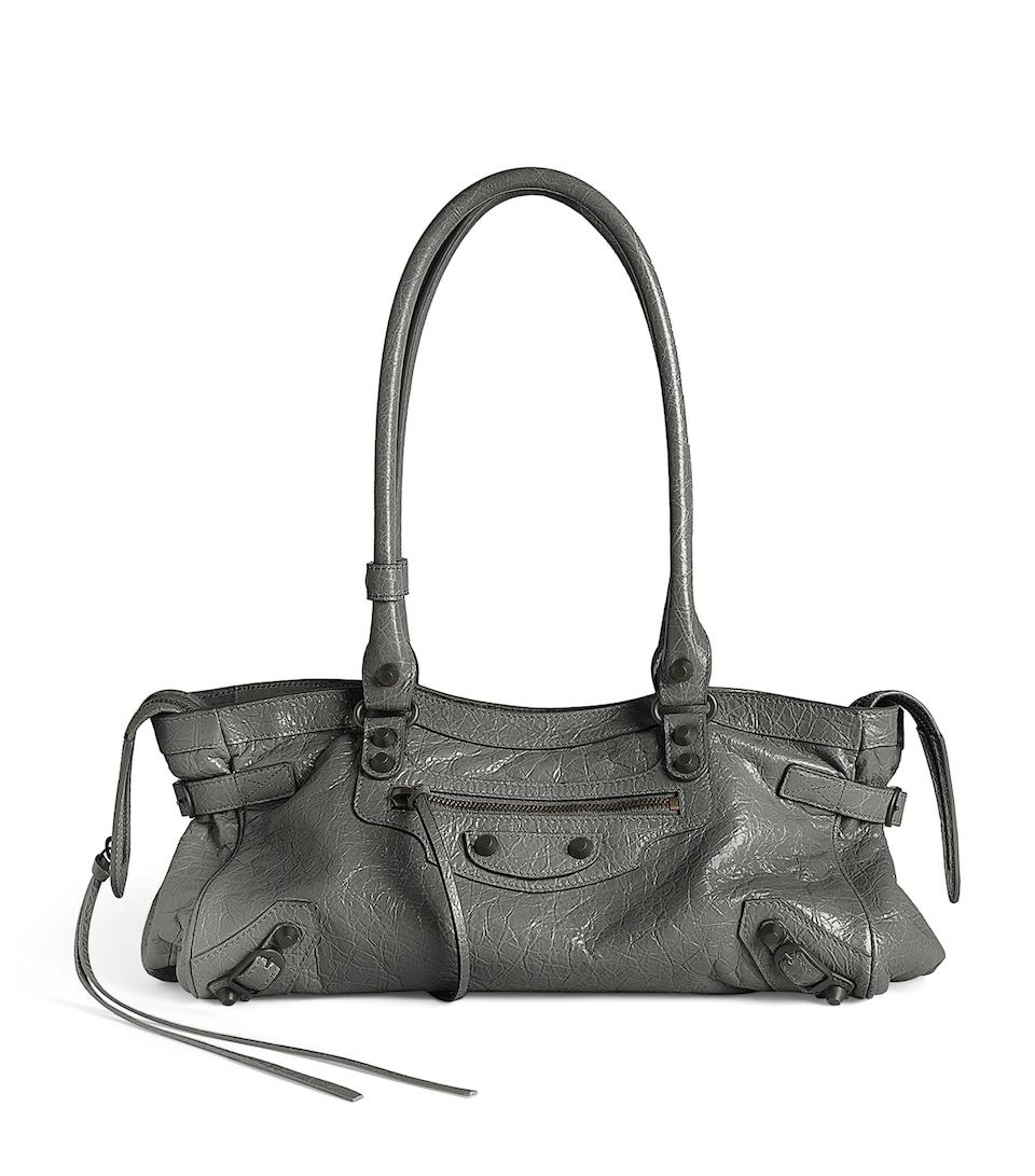 Balenciaga Lambskin Le City East-West Shoulder Bag