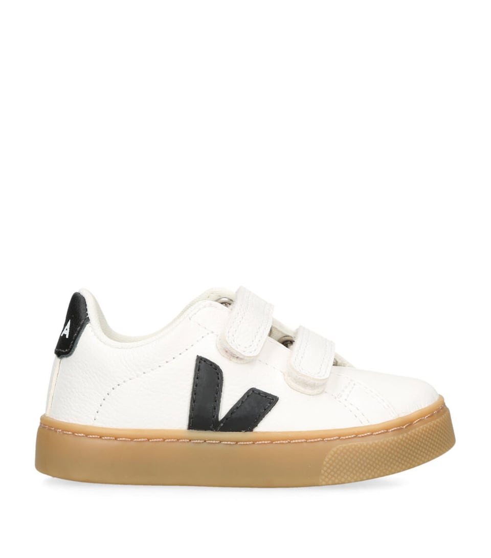 Veja Kids Leather Esplar Velcro Sneakers White/blk