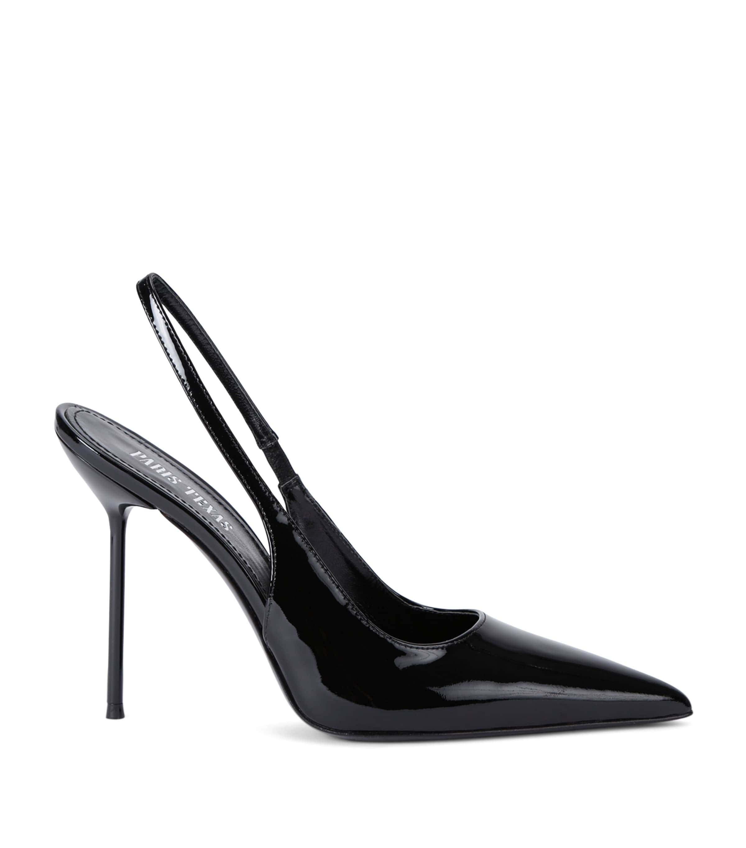 Paris Texas Patent Leather Lidia Slingback Pumps 105 Black