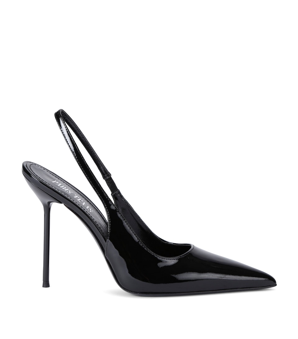 Paris Texas Patent Leather Lidia Slingback Pumps 105 Black