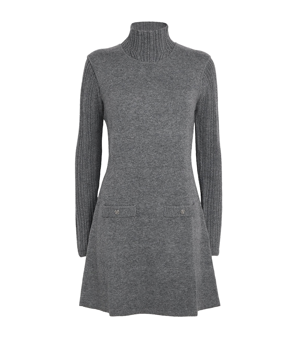 Knitted Rollneck Mini Dress