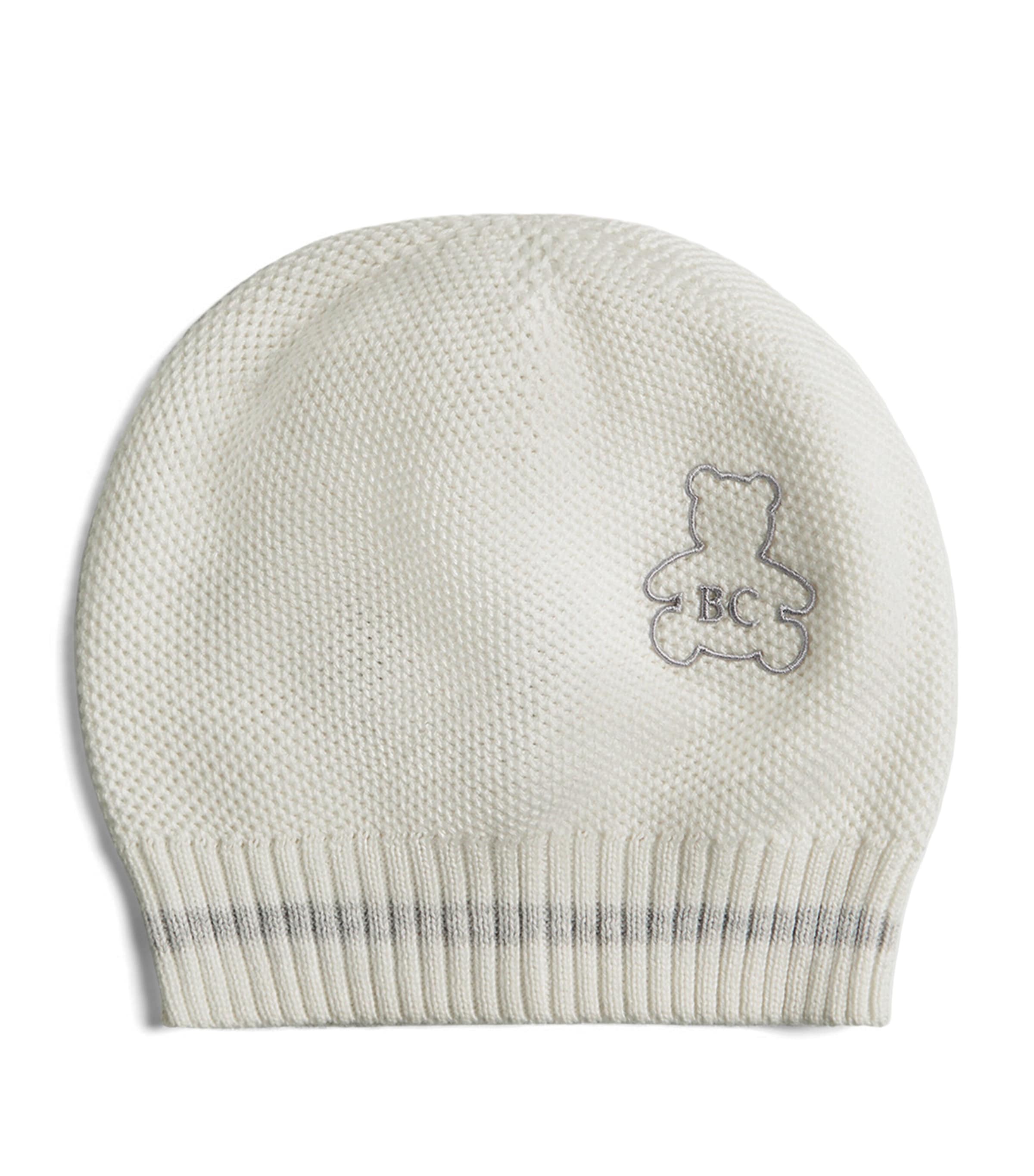 Brunello Cucinelli Kids Cotton Beanie Hat (0-36 Months) White