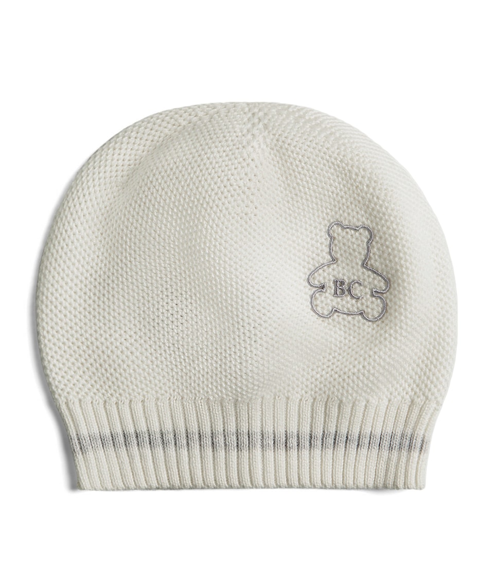 Brunello Cucinelli Kids Cotton Beanie Hat (0-36 Months) White