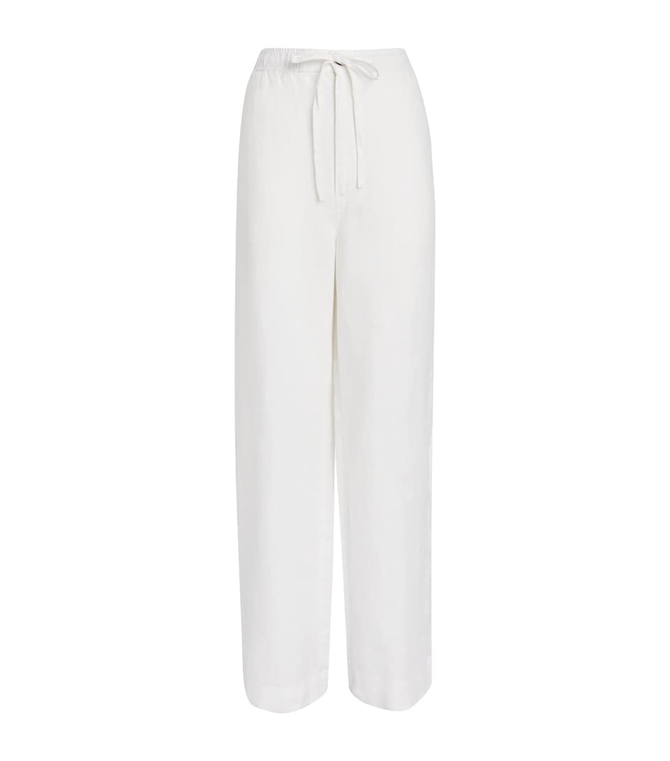 Polo Ralph Lauren Womens Linen Wide-Leg Trousers Nevis