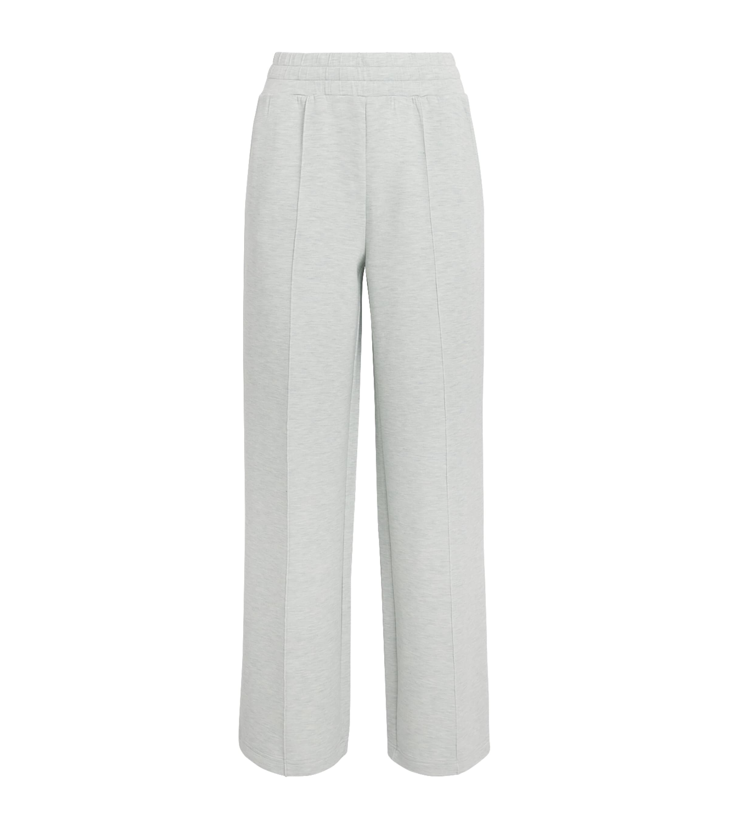 Varley Womens DoubleSoft Wide-Leg Sweatpants Mint Green Marl
