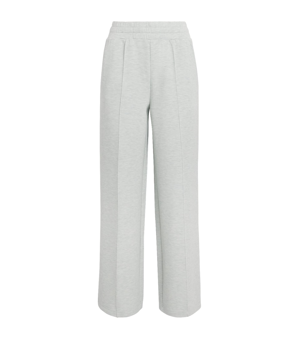 Varley Womens DoubleSoft Wide-Leg Sweatpants Mint Green Marl