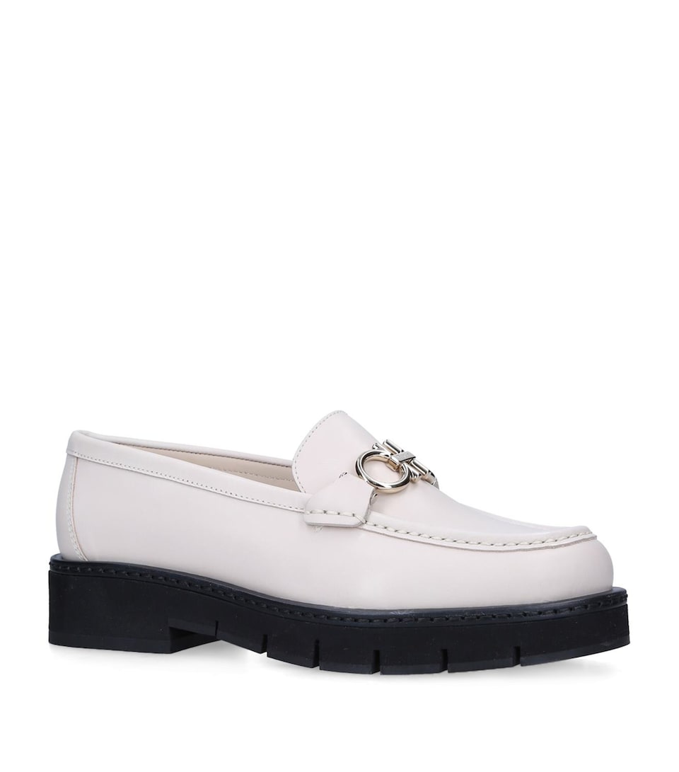 Leather Rolo Lug Loafers