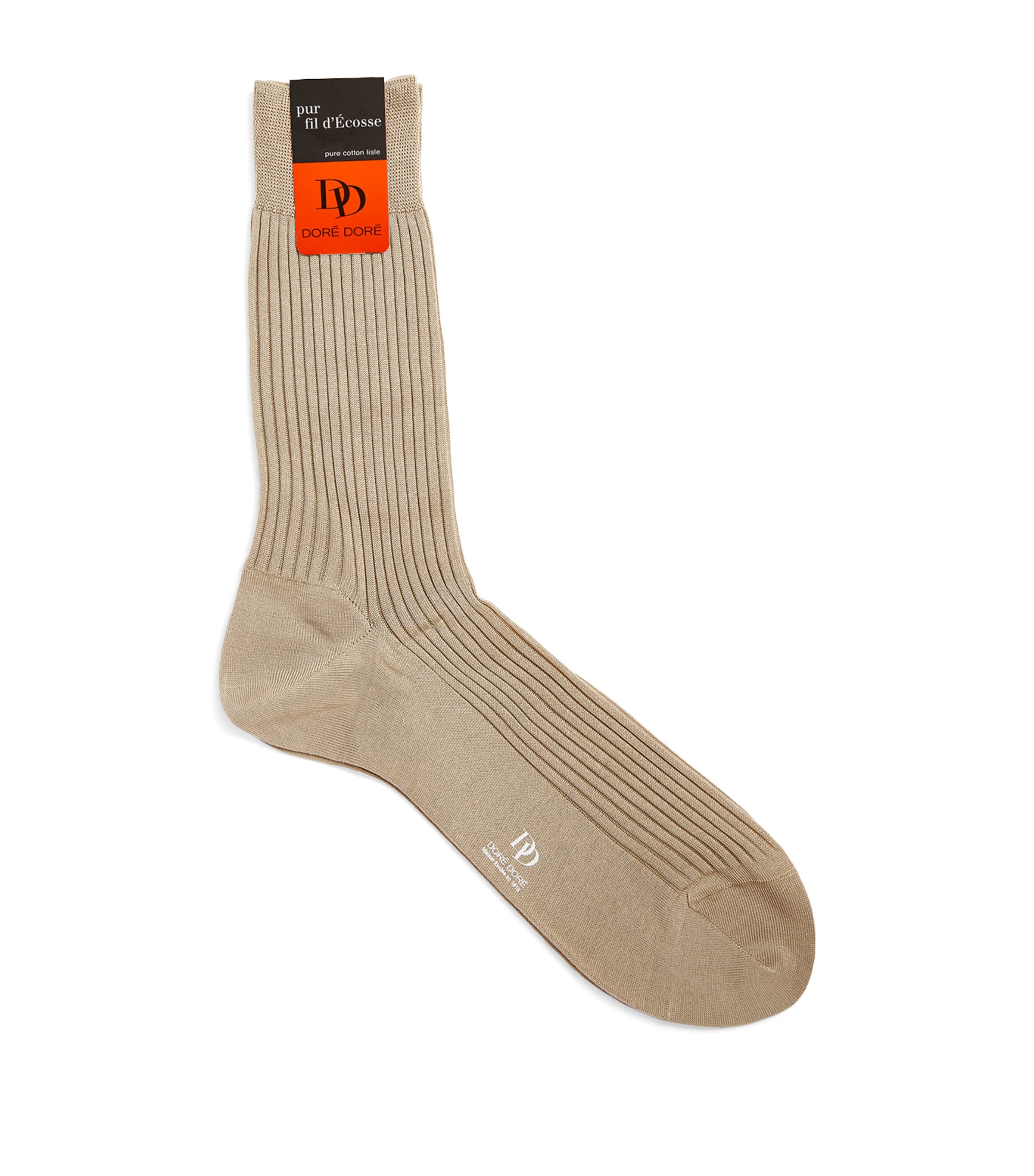 Doré Doré Mens Cotton Rib-Knit Socks