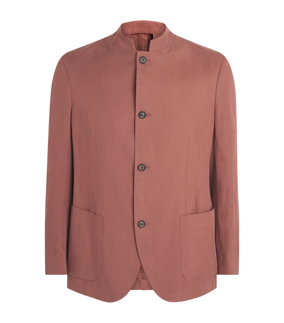 Eleventy Mens Single-Breasted Jacket Bruciato