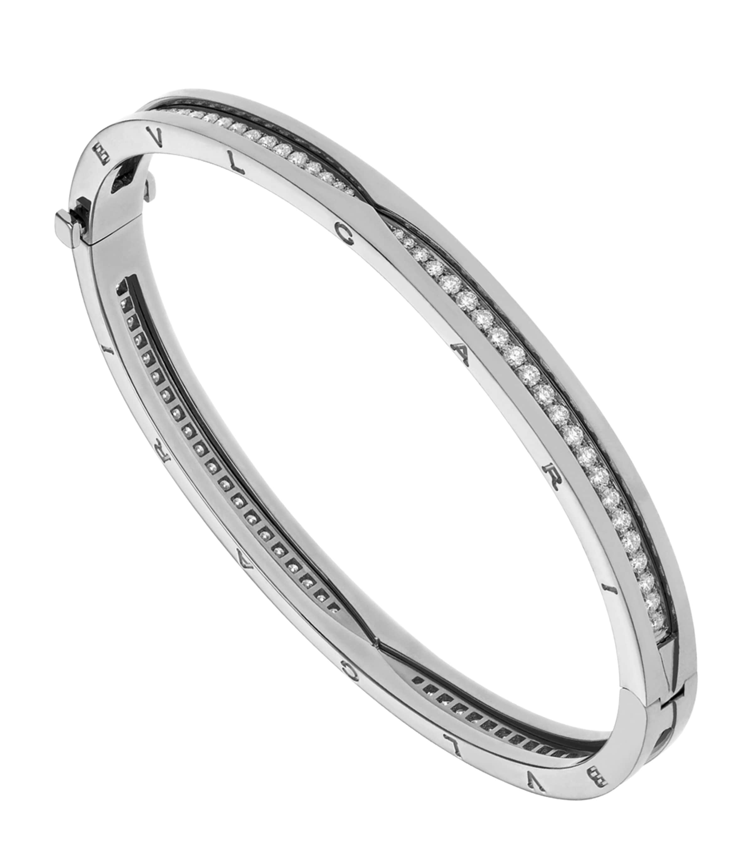 White Gold and Diamond B.zero1 Bangle