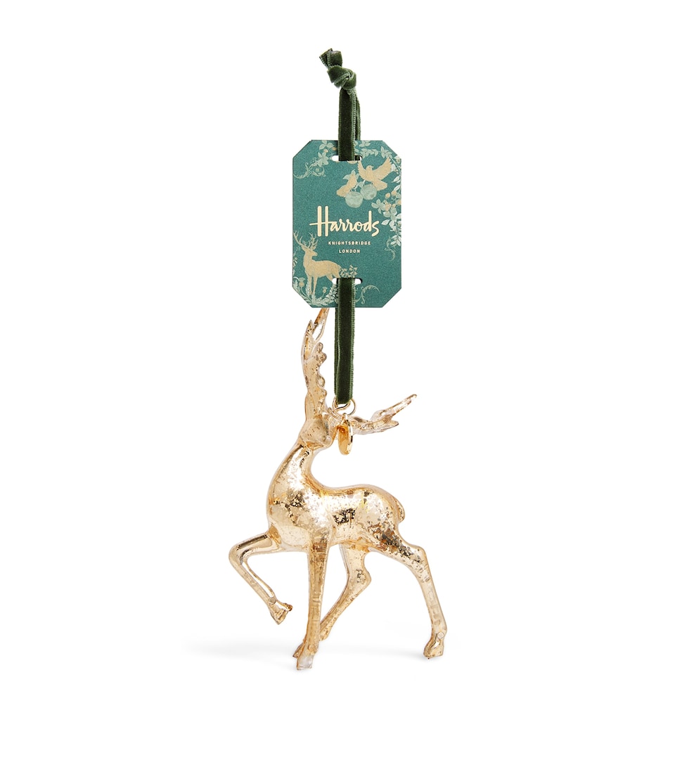 Glass Deer Ornament