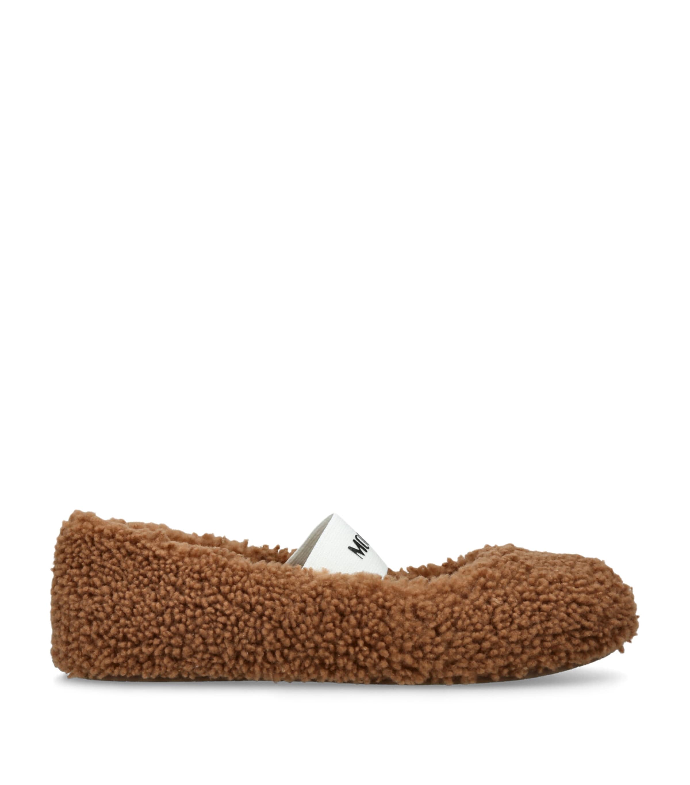 Shearling Ballet Flats