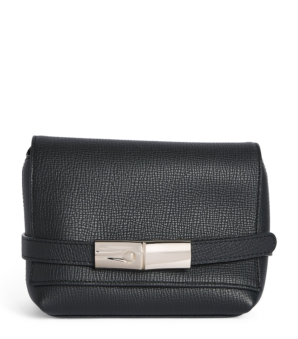 Longchamp Leather Le Smart Cross-Body Bag Noir
