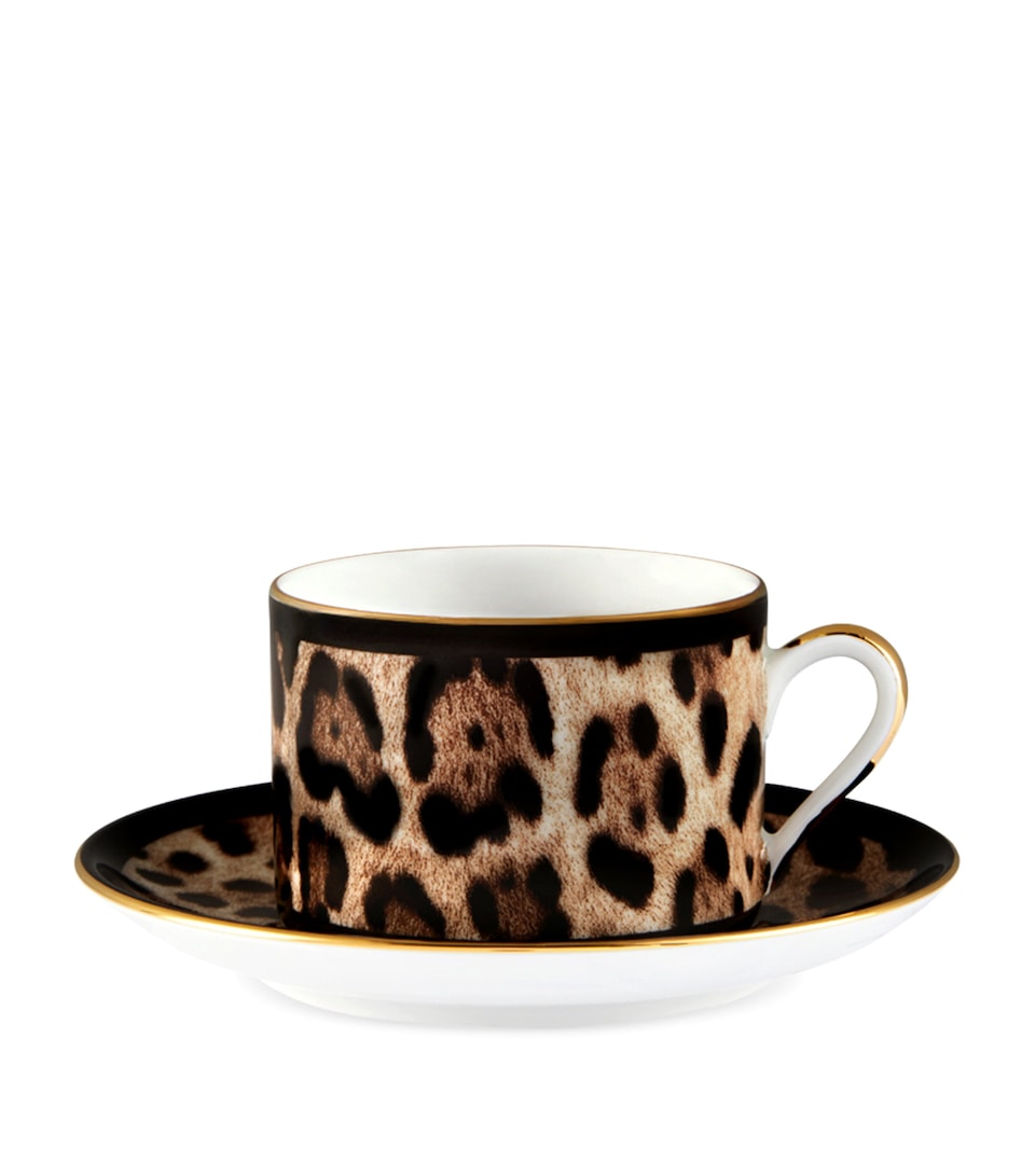 Leopardo Teacup and Saucer