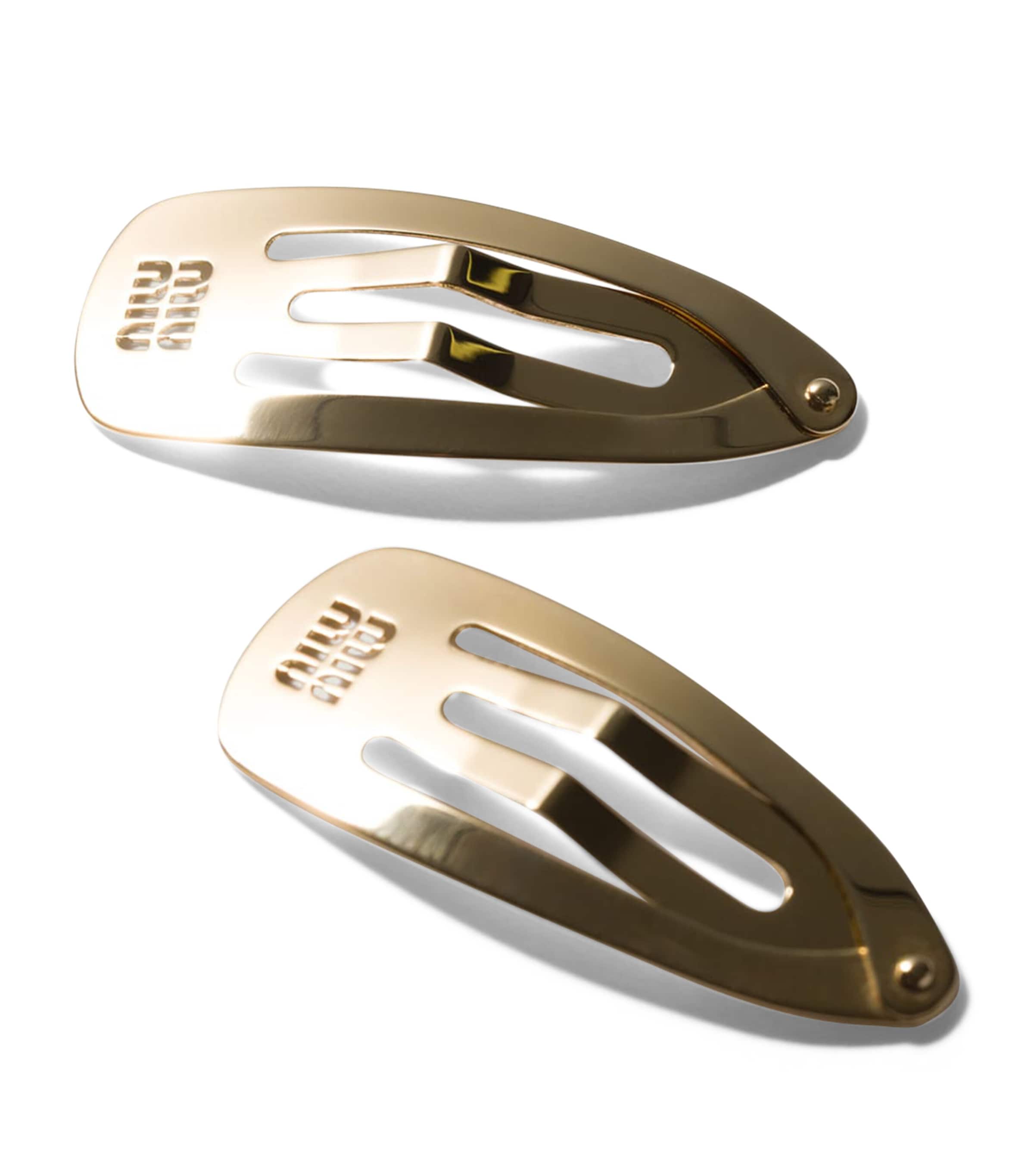 Miu Miu Metal Hair Clips (Pack of 2)