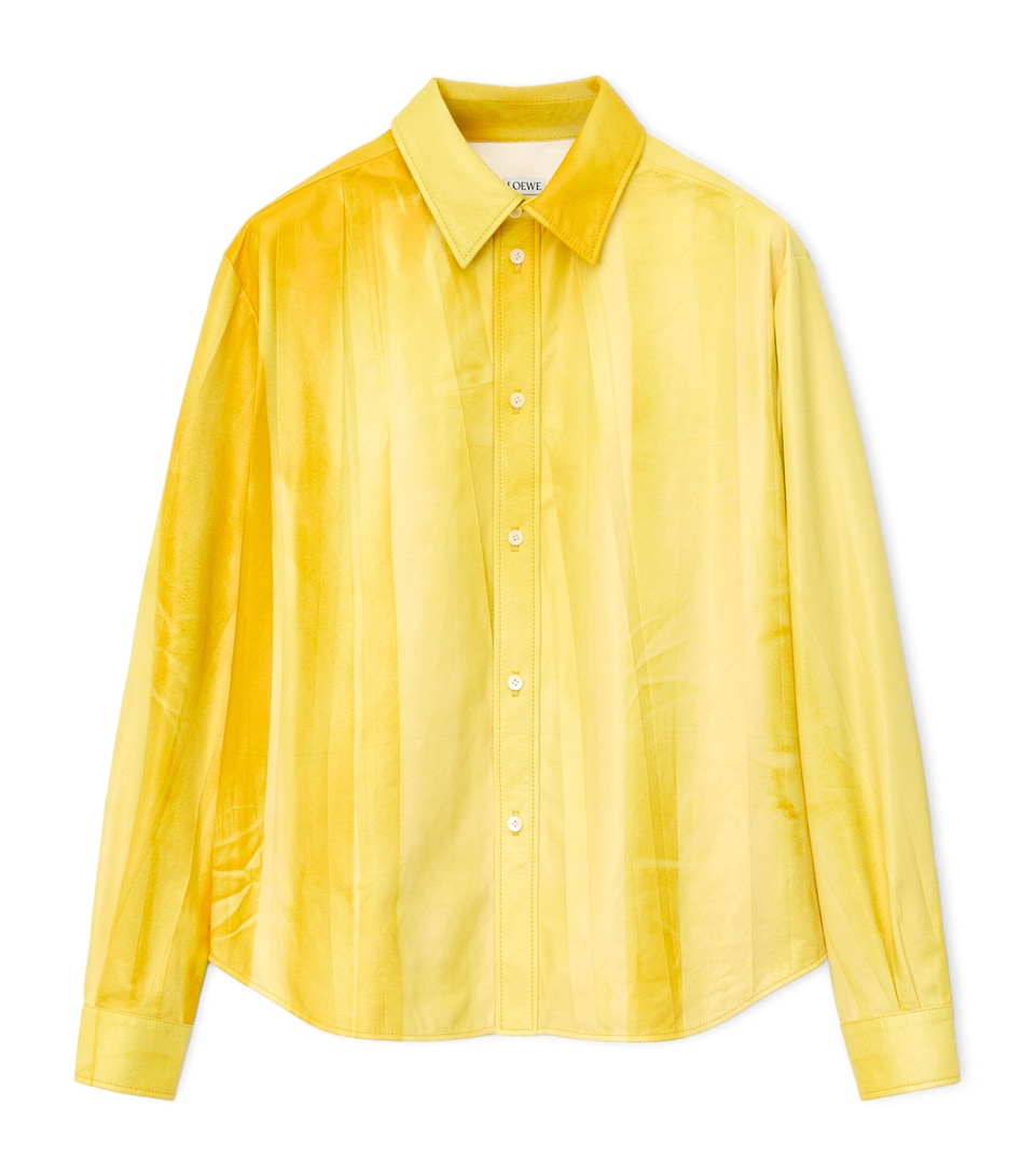 LOEWE Womens Lambskin Dyed Shirt Yellow