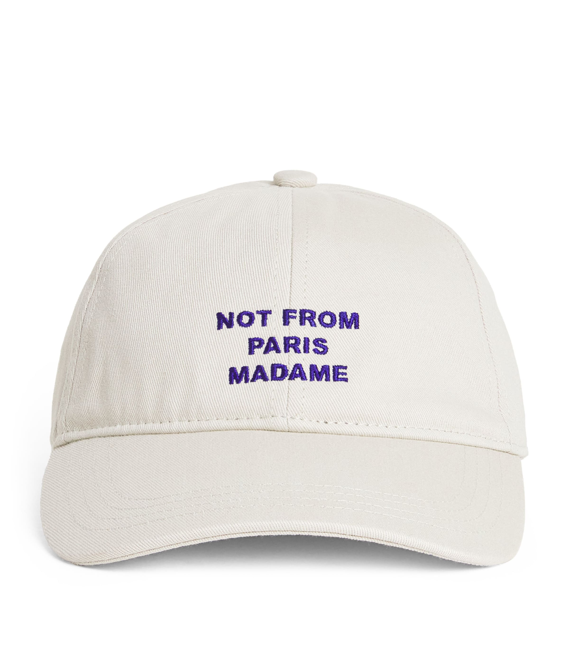 Drôle de Monsieur Cotton Slogan Baseball Cap Grey