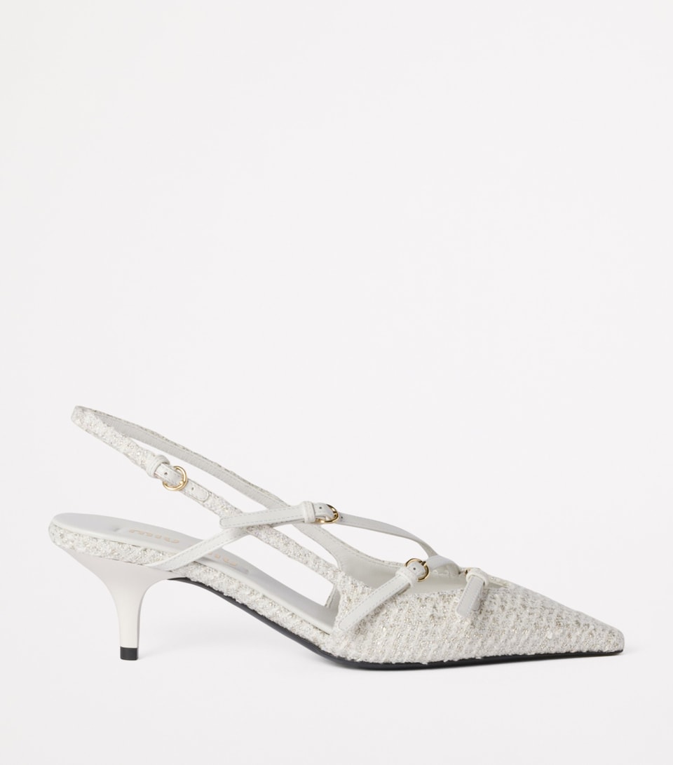 Textured Slingback Pumps 55