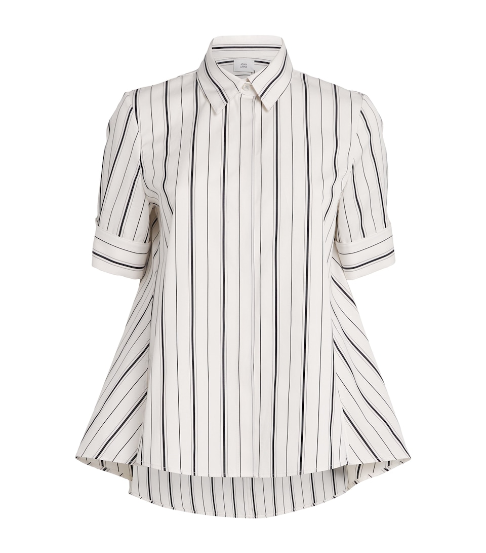 Cotton Stripe Trapeze Shirt