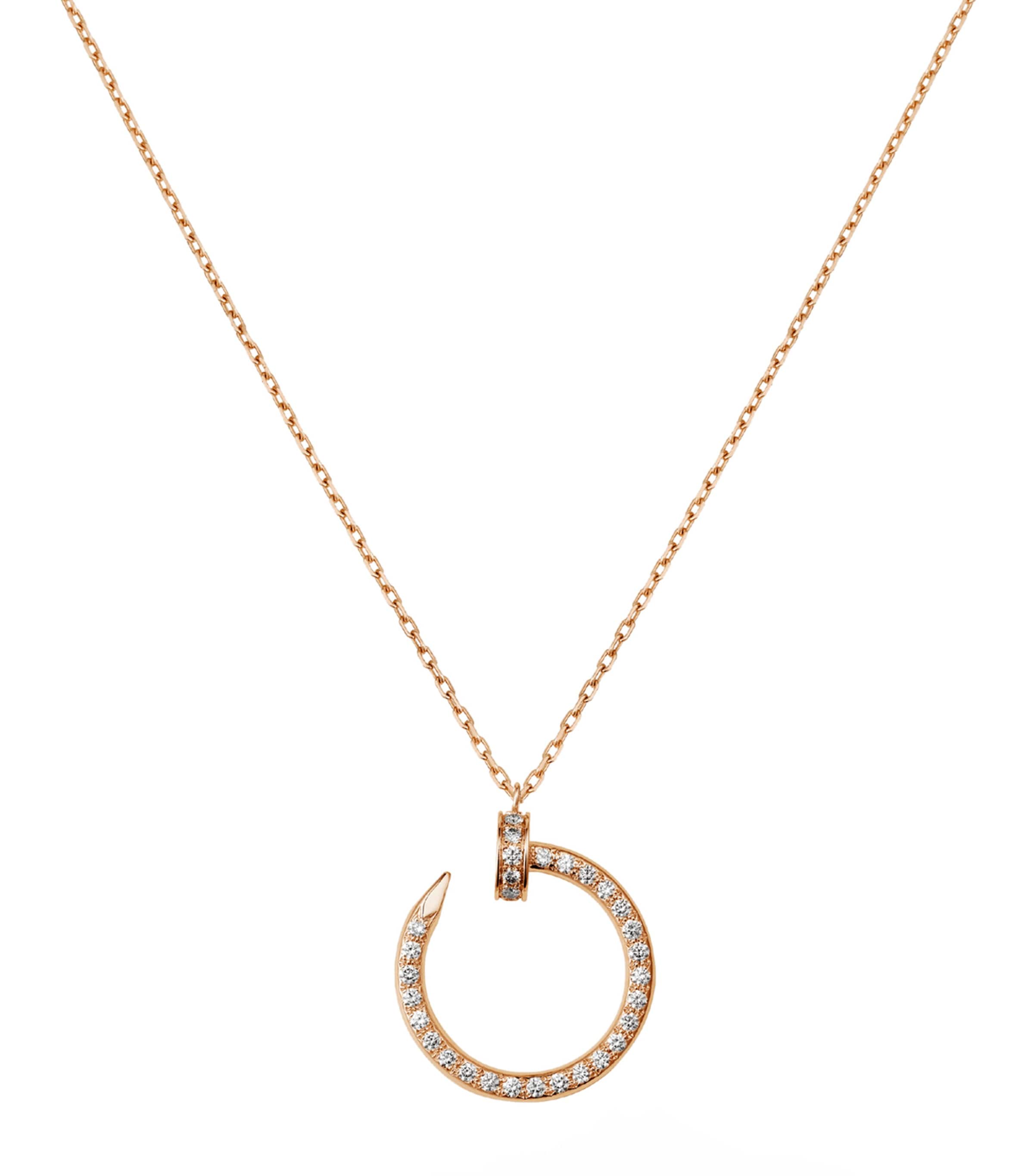 Rose Gold and Pavé Diamond Juste un Clou Necklace