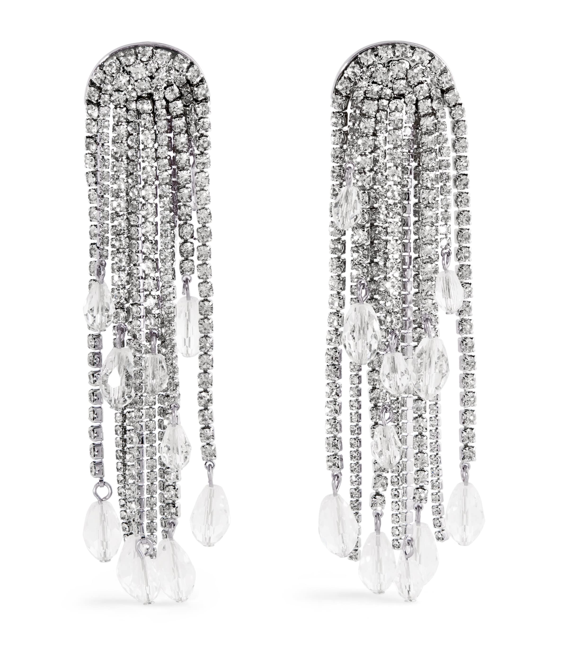 Crystal Tassel Earrings