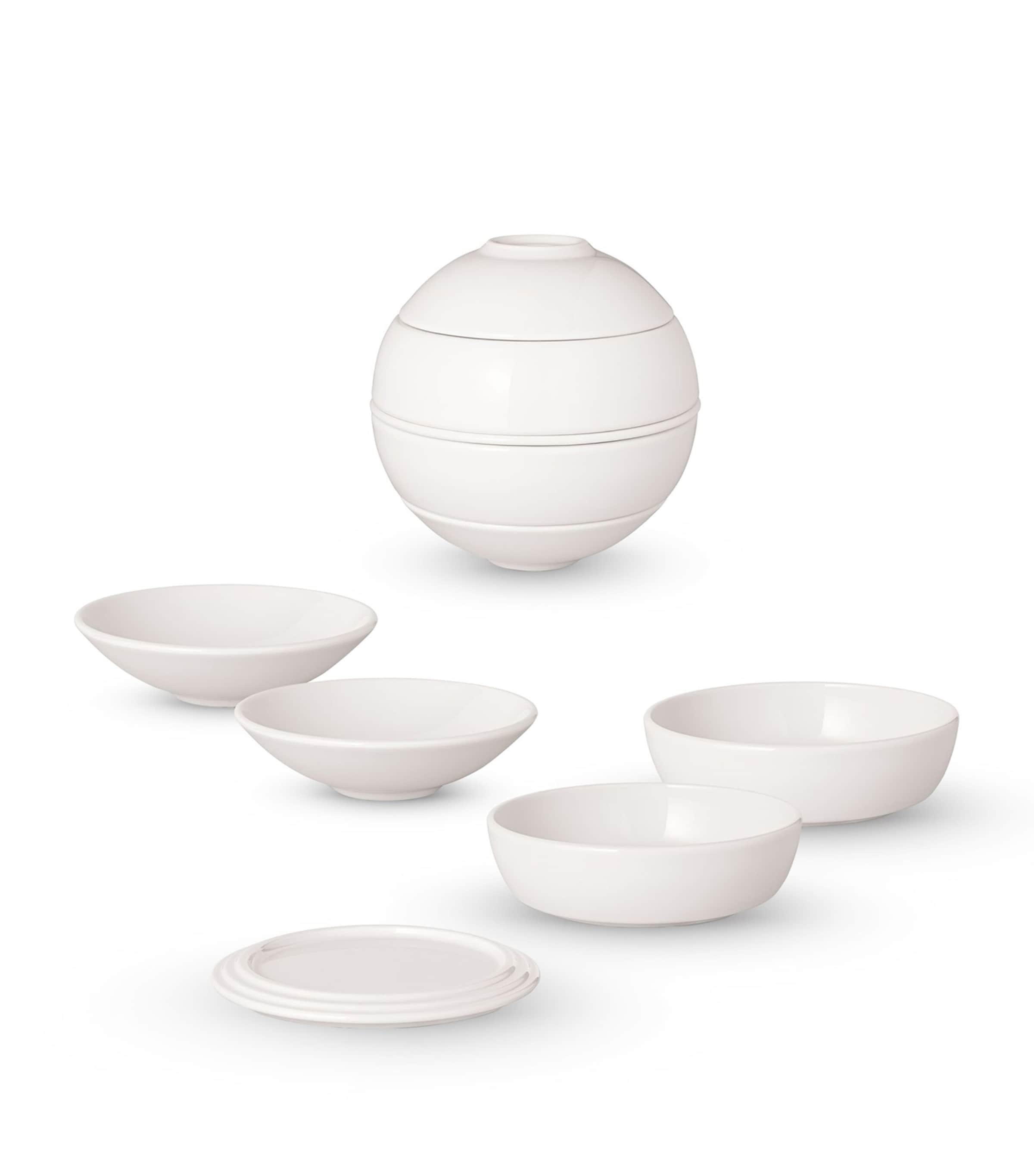 Villeroy & Boch 5 Piece Porcelain Iconic La Petite Dinner Set White