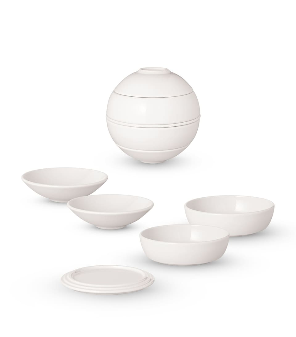 Villeroy & Boch 5 Piece Porcelain Iconic La Petite Dinner Set White