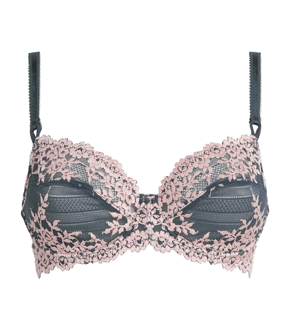 Wacoal Womens Embrace Lace Underwired Bra Drk Slte/cld Pnk