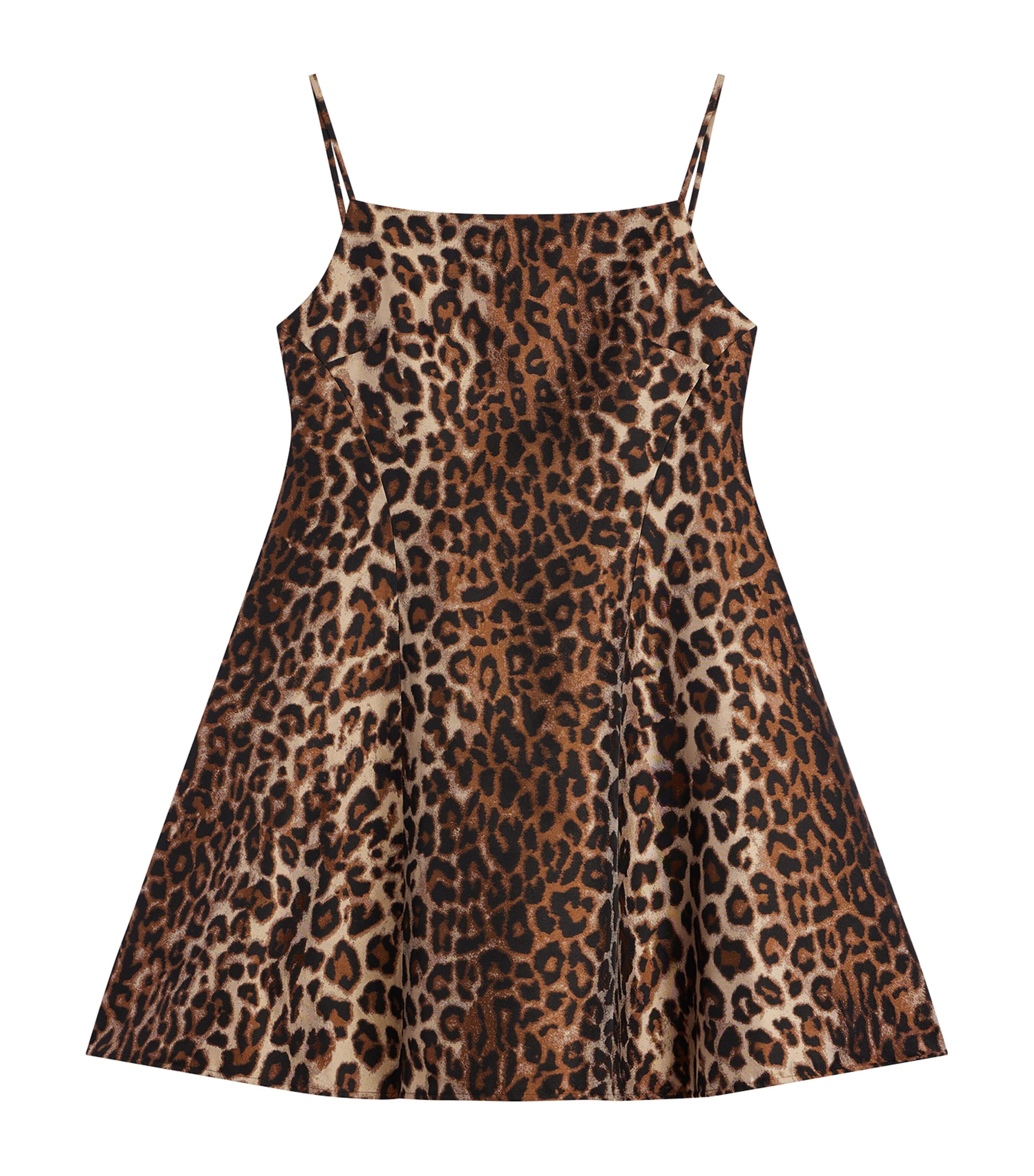 Givenchy Womens Crepe Cady Leopard Mini Dress