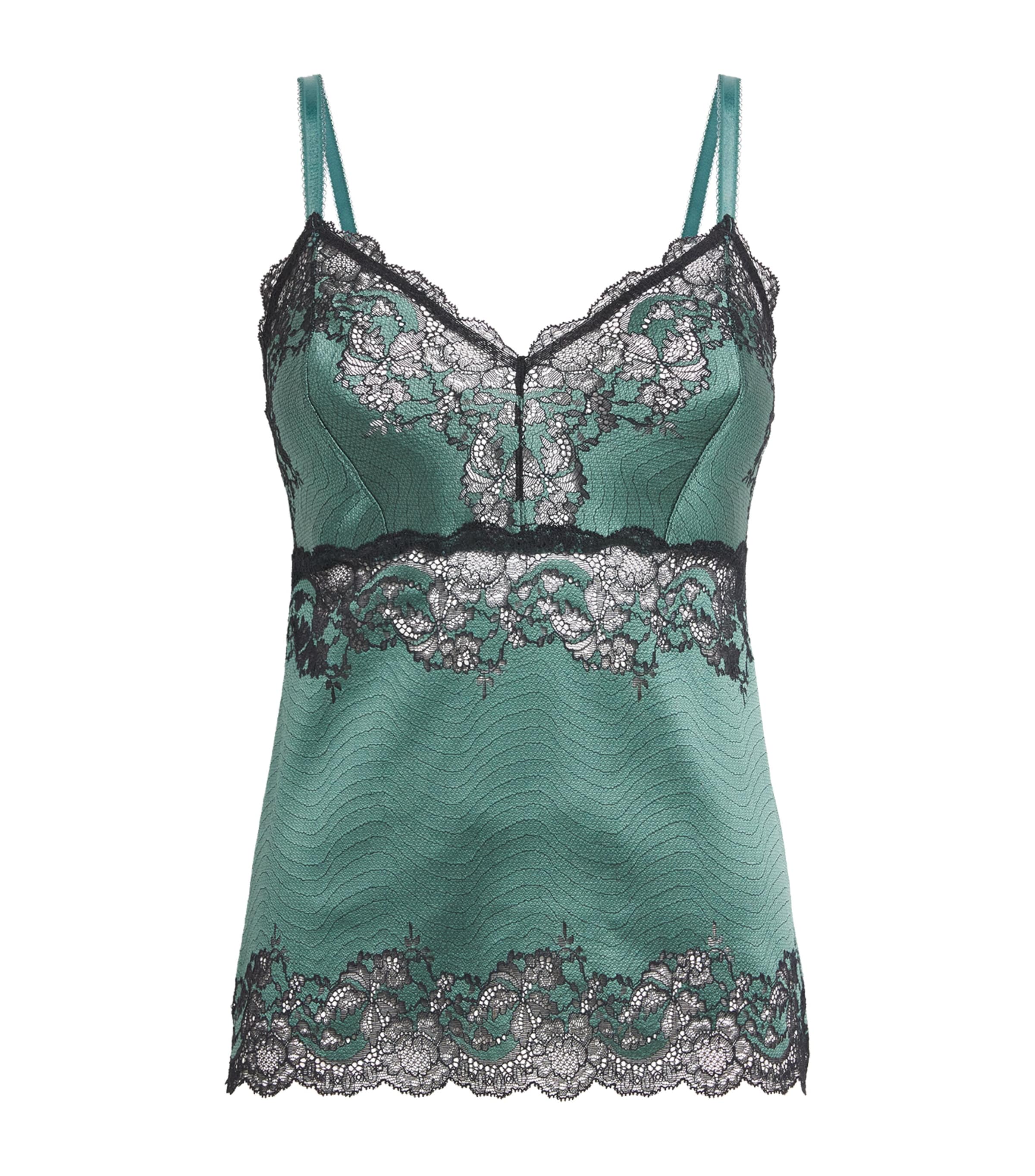 Wacoal Womens Modern Affair Camisole Silver Pine Black