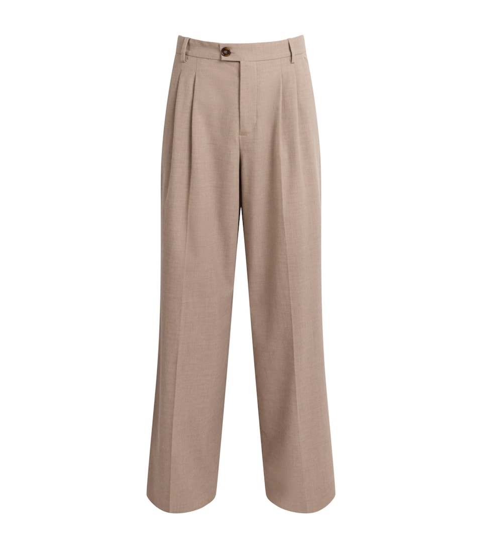 Cashmere Wide-Leg Trousers
