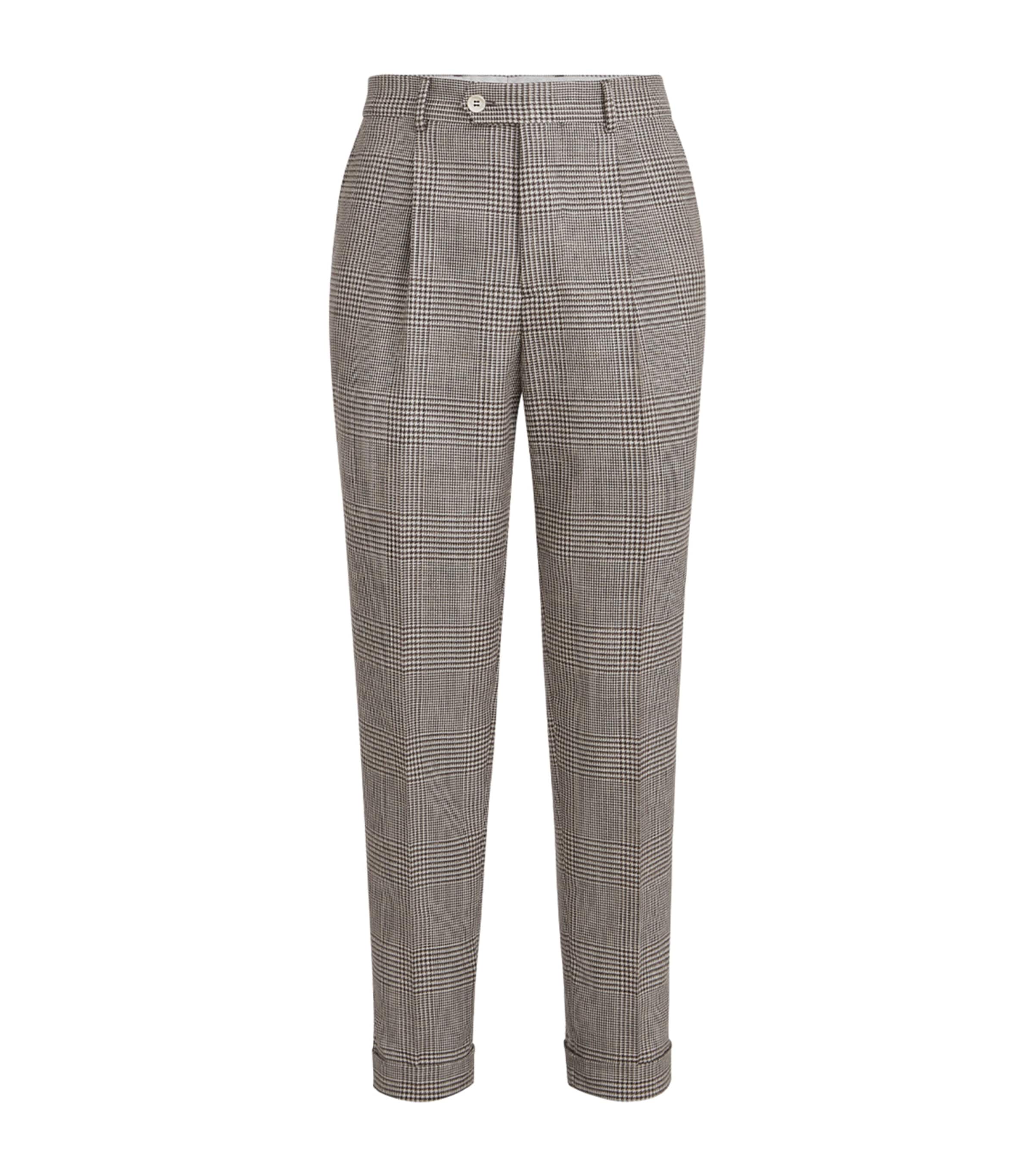 Prince of Wales Check Tailored Trousers