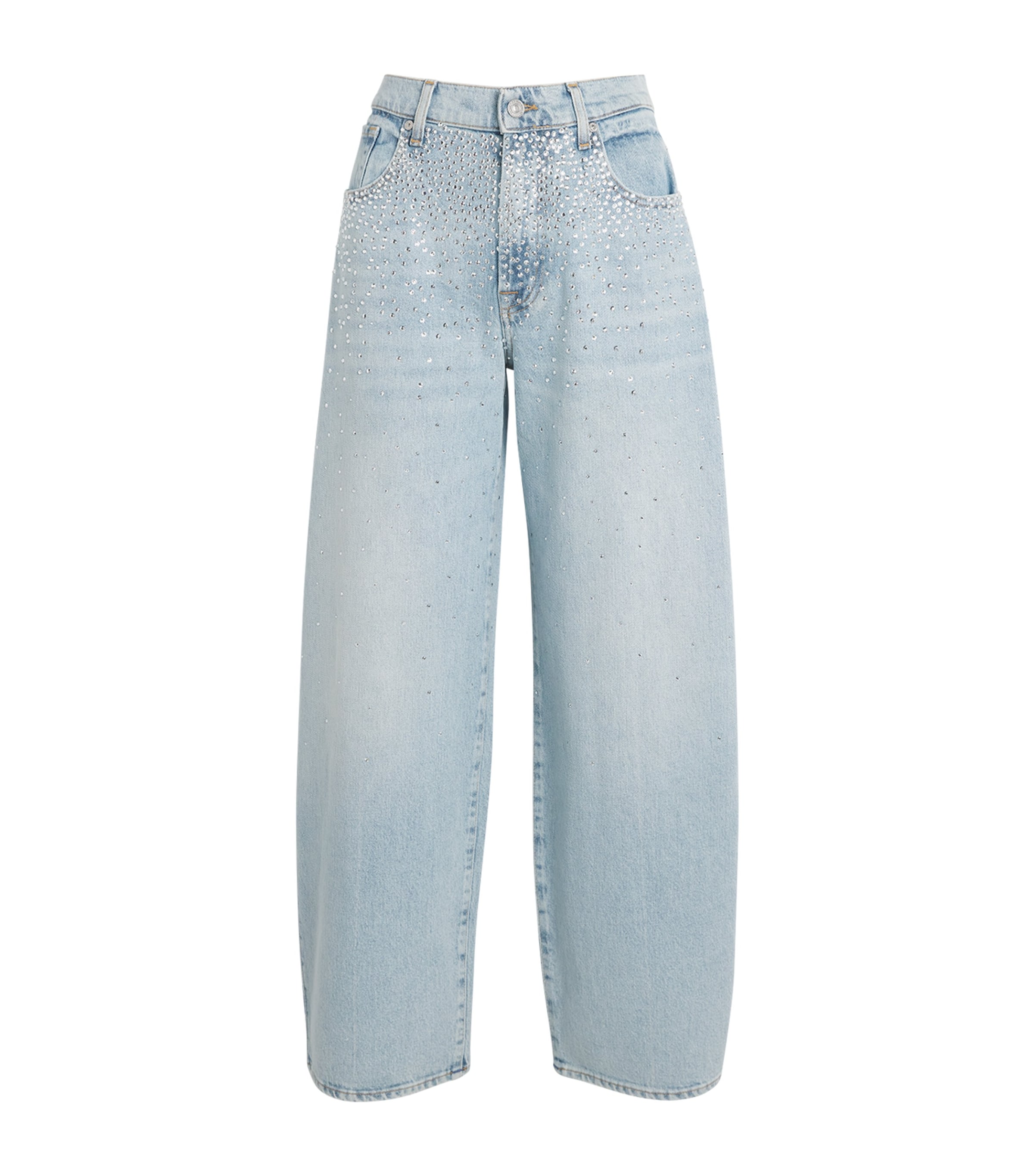 VIP【関税送料無料】希少 Alaia Rounded jeans Alaïa Round Wide-Leg Jeans | Harrods US