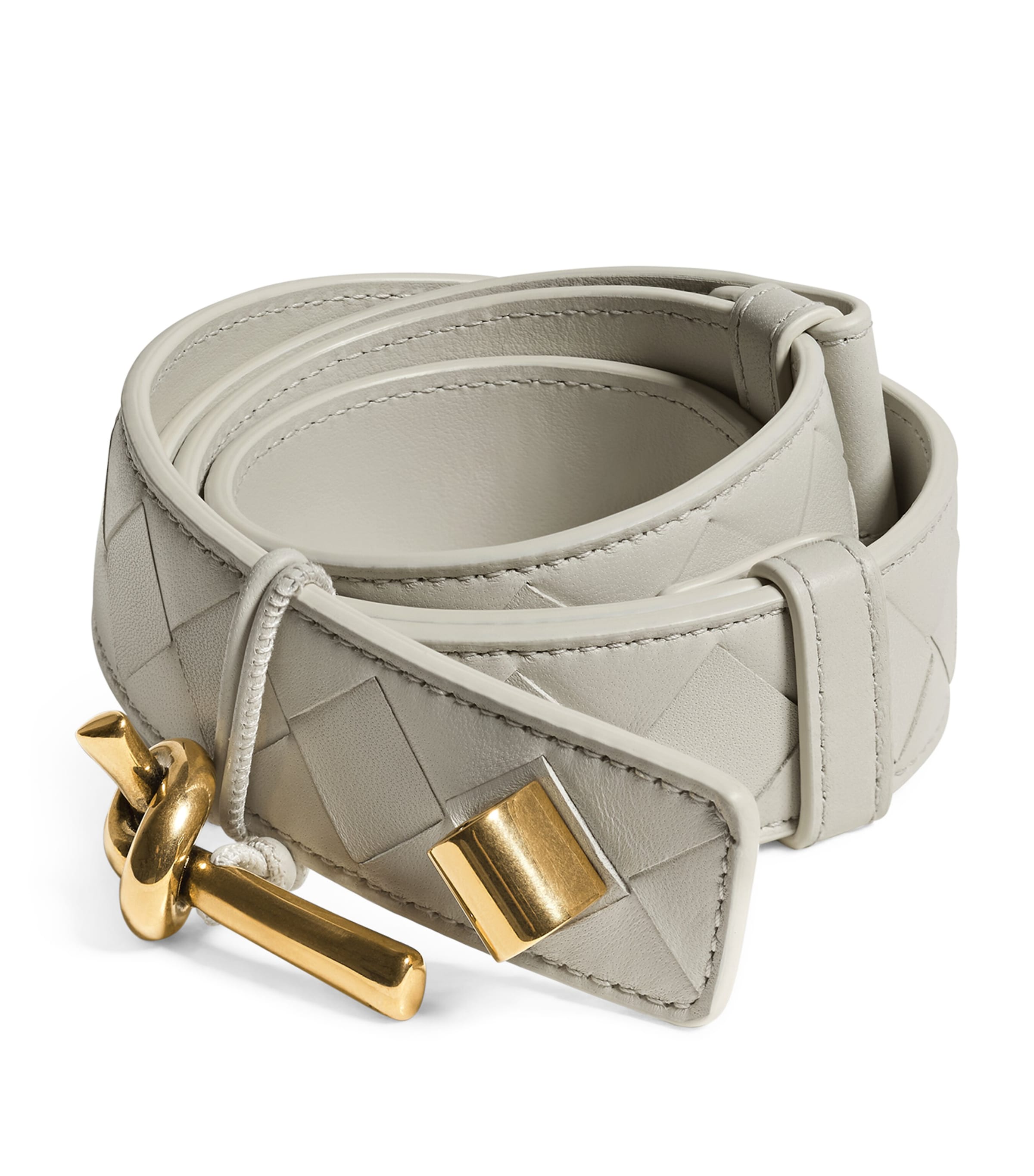 Bottega Veneta Nappa Leather Intrecciato Andiamo Belt