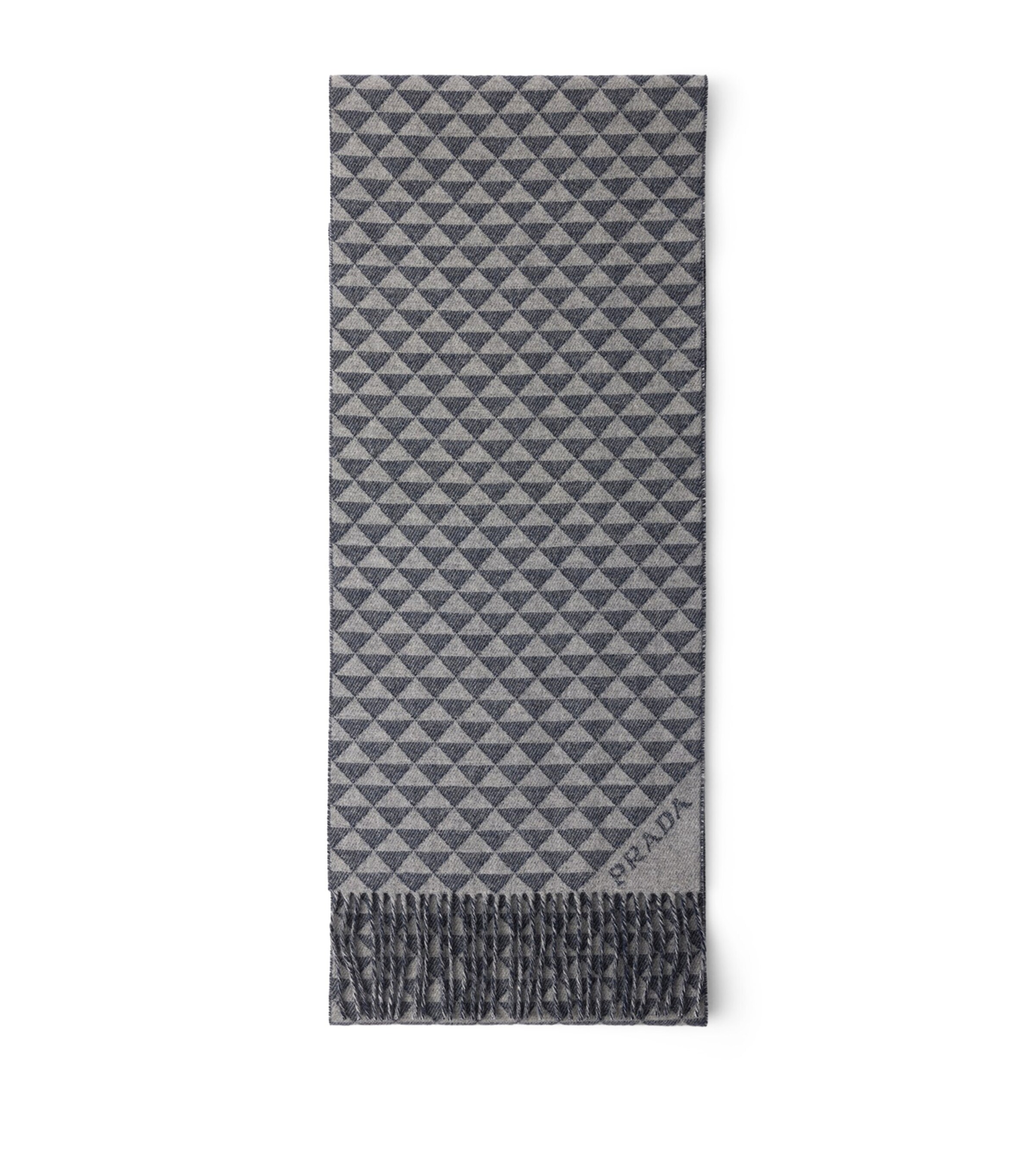 Double Wool-Cashmere Symbole Scarf
