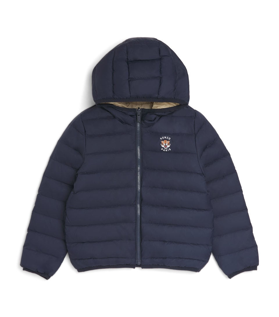 Reversible Down Logo Puffer Jacket (2-14 Years)