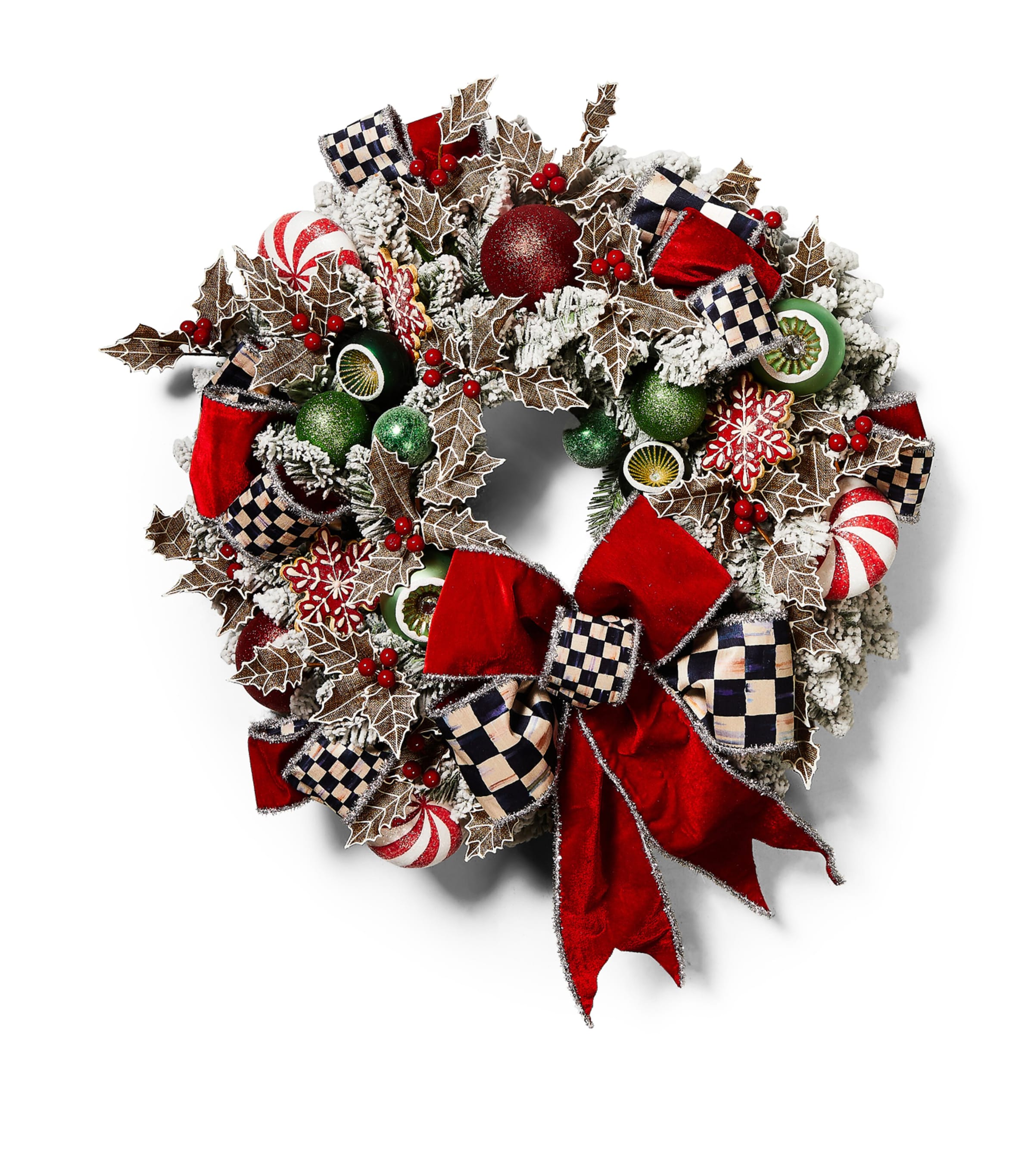 MacKenzie-Childs Light-Up Bake Shop Wreath