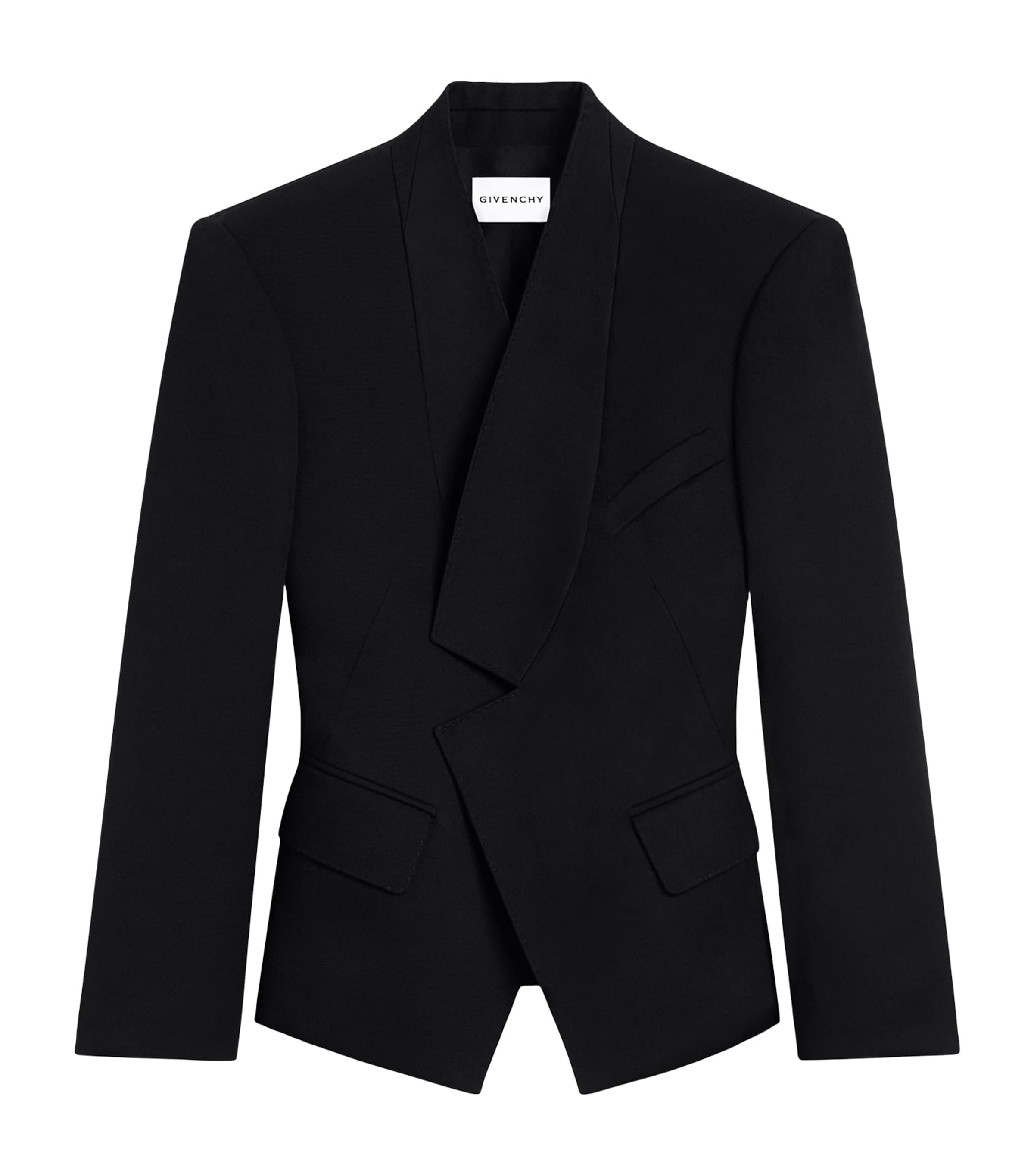 Givenchy Womens Wool Reverse Blazer