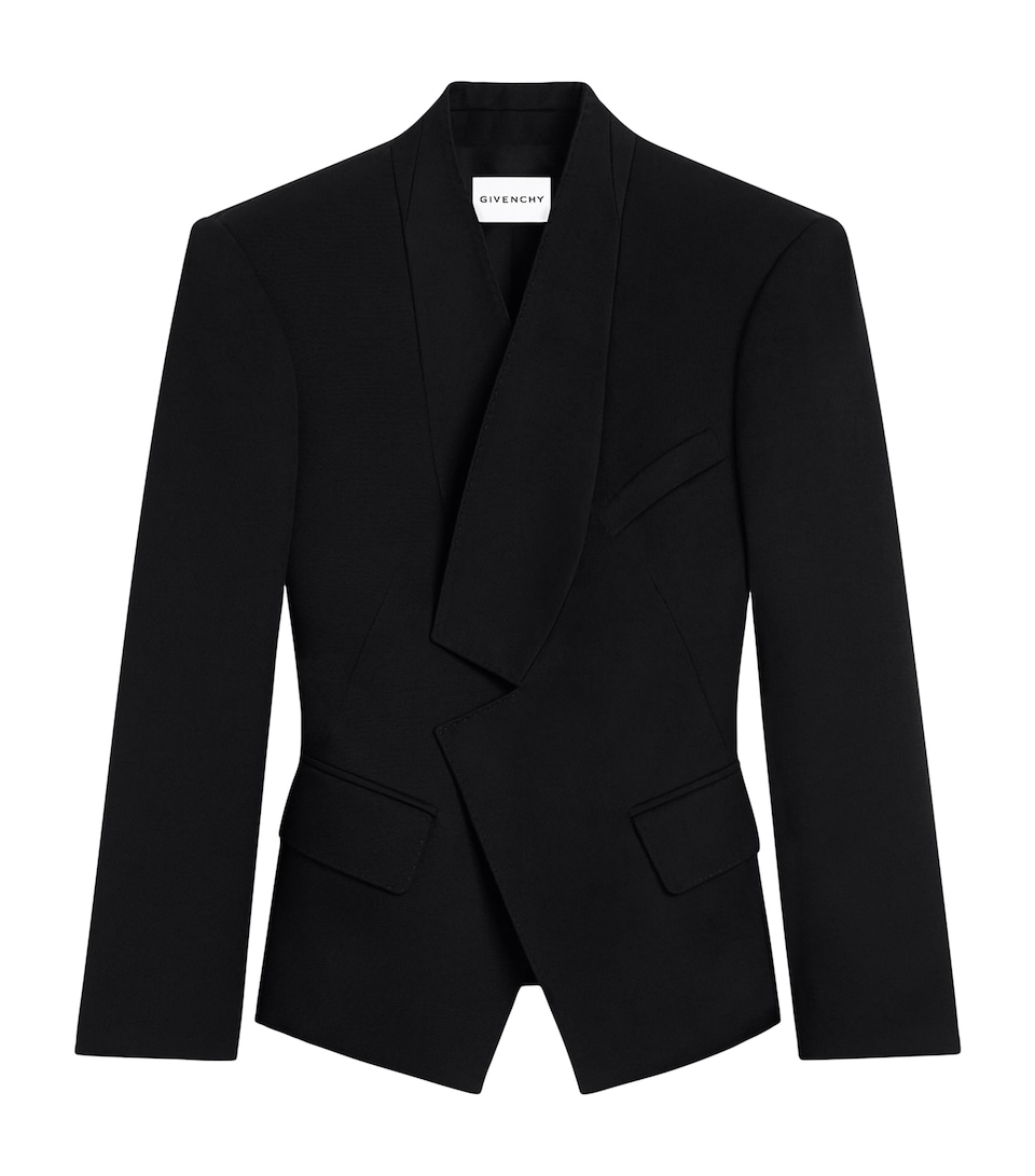 Givenchy Womens Wool Reverse Blazer