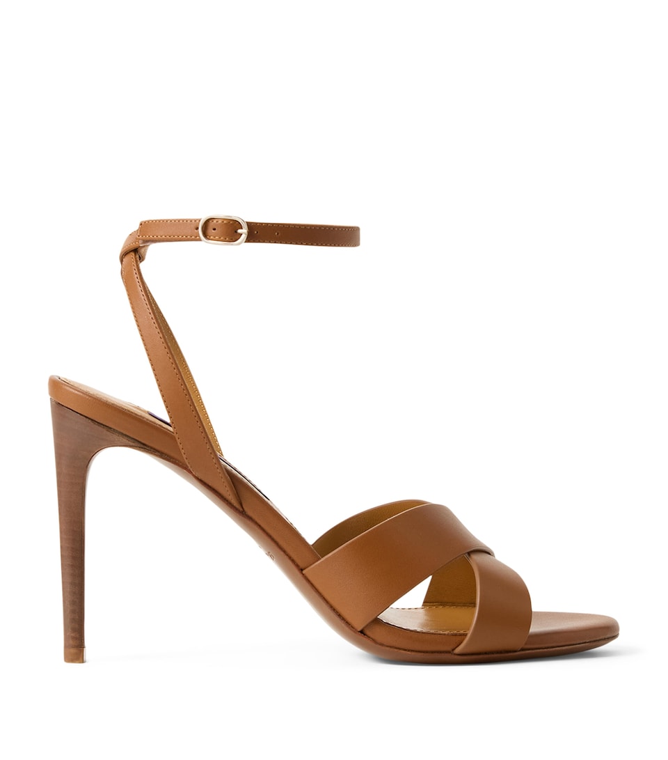 Leather Heeled Sandals 95