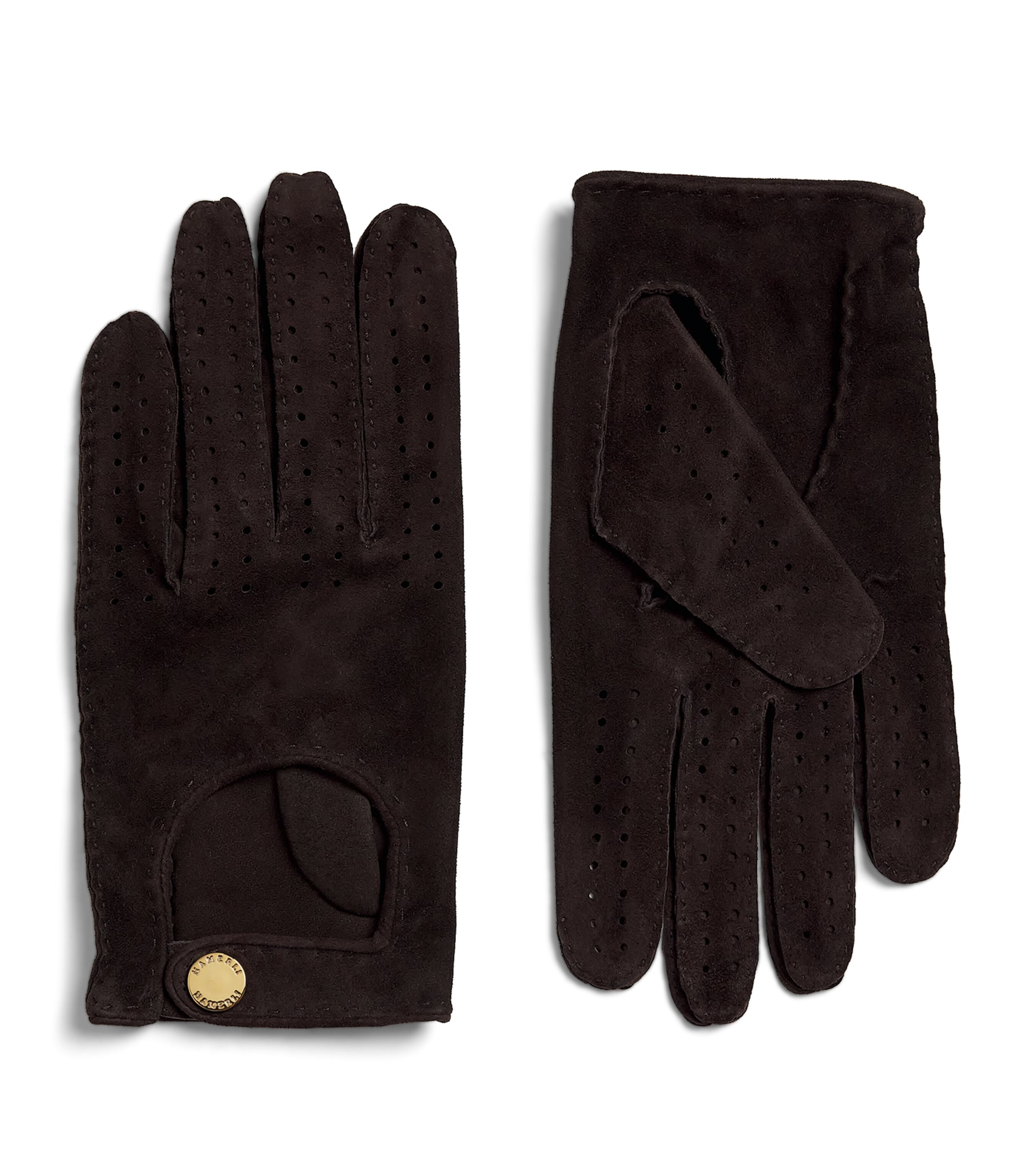 Hamerli Suede Driving Gloves Brown