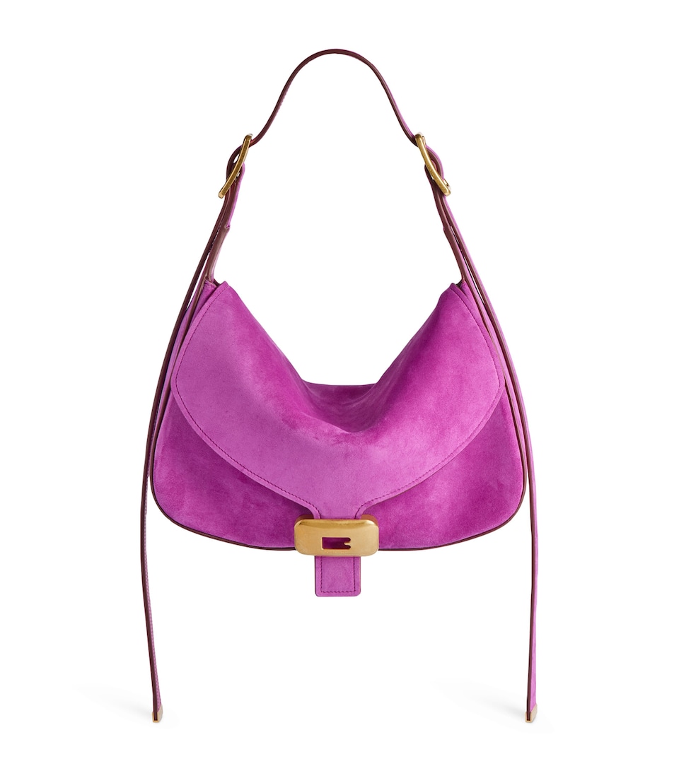 Balenciaga Suede Clicca Shoulder Bag