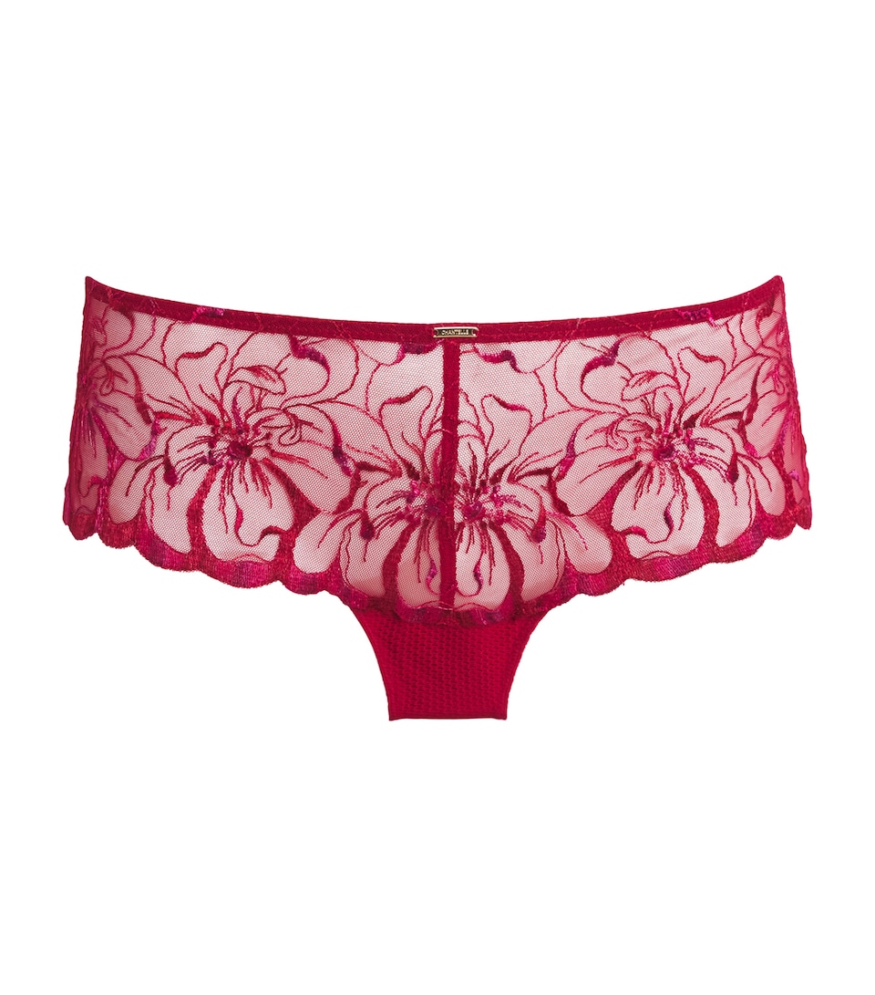 Embroidered Fleurs Shorty Briefs