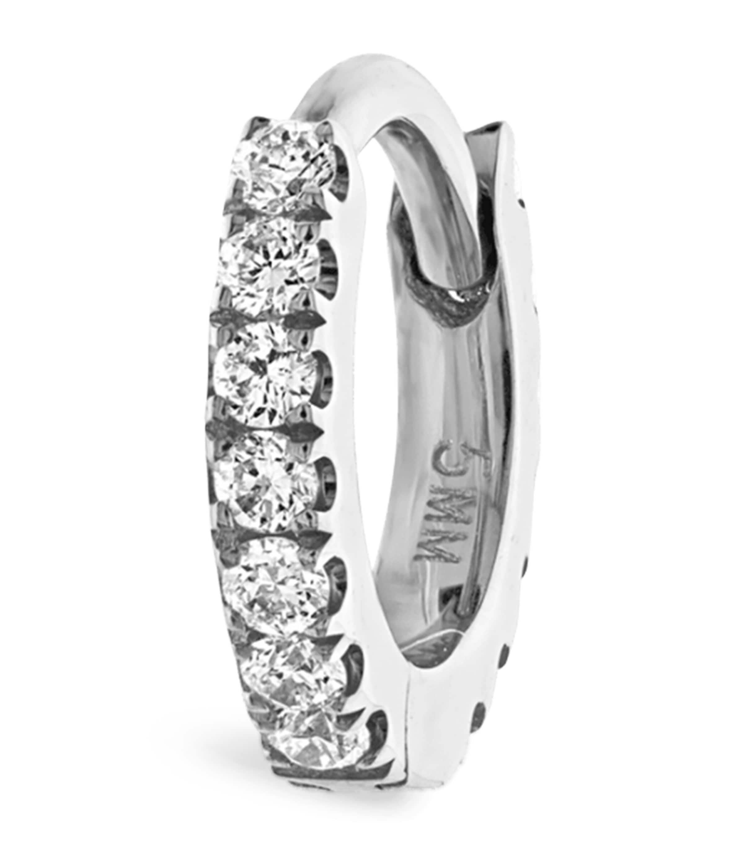 Diamond Eternity Single Hoop Earring (5mm)