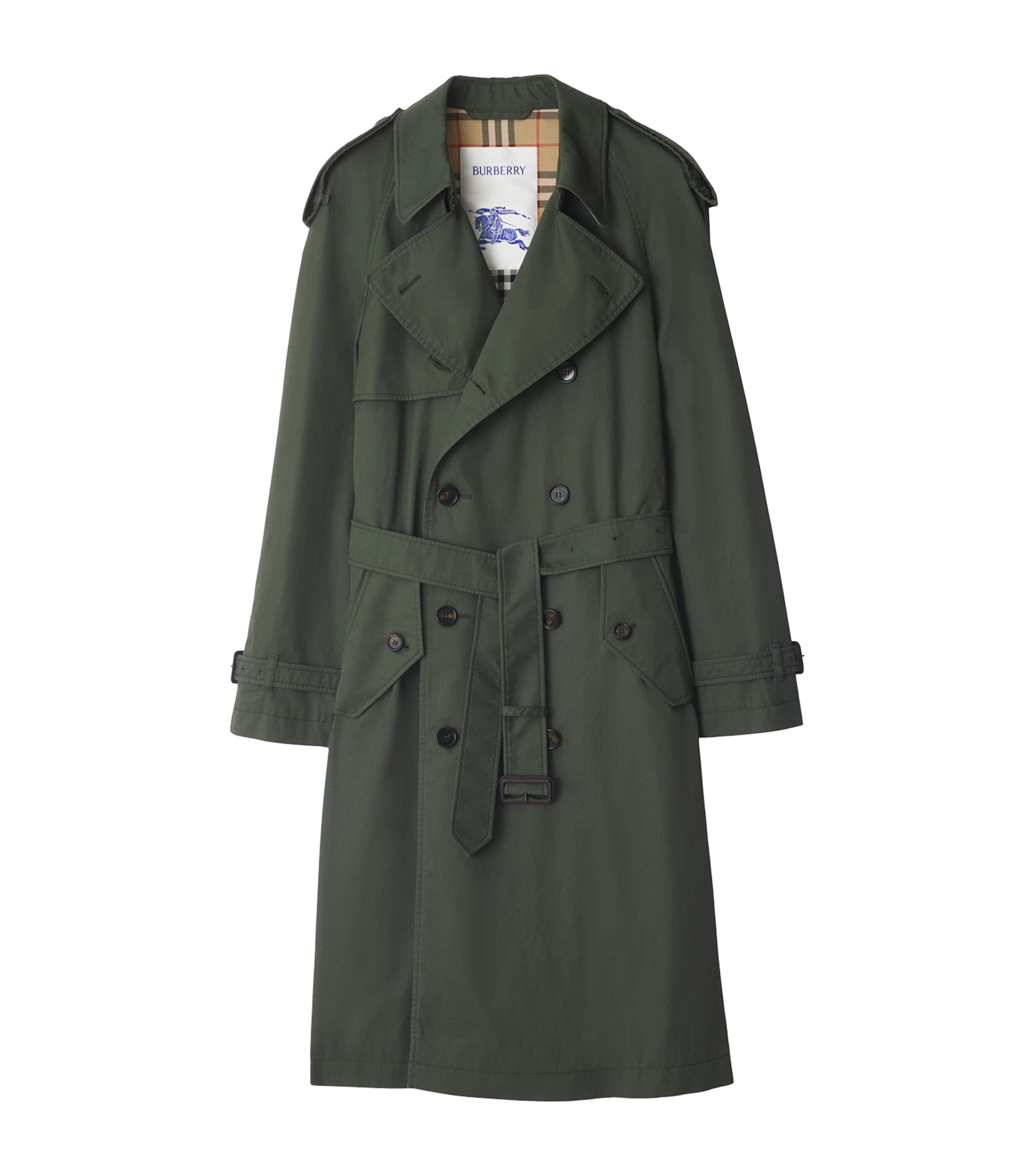 Burberry Gabardine Kensington Mid-Length Trench Coat