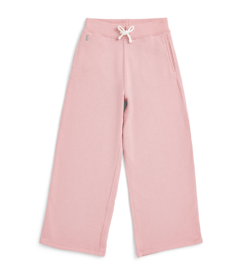 Ralph Lauren Kids Embroidered Polo Pony Sweatpants (7-14 Years) Adirondack Rose