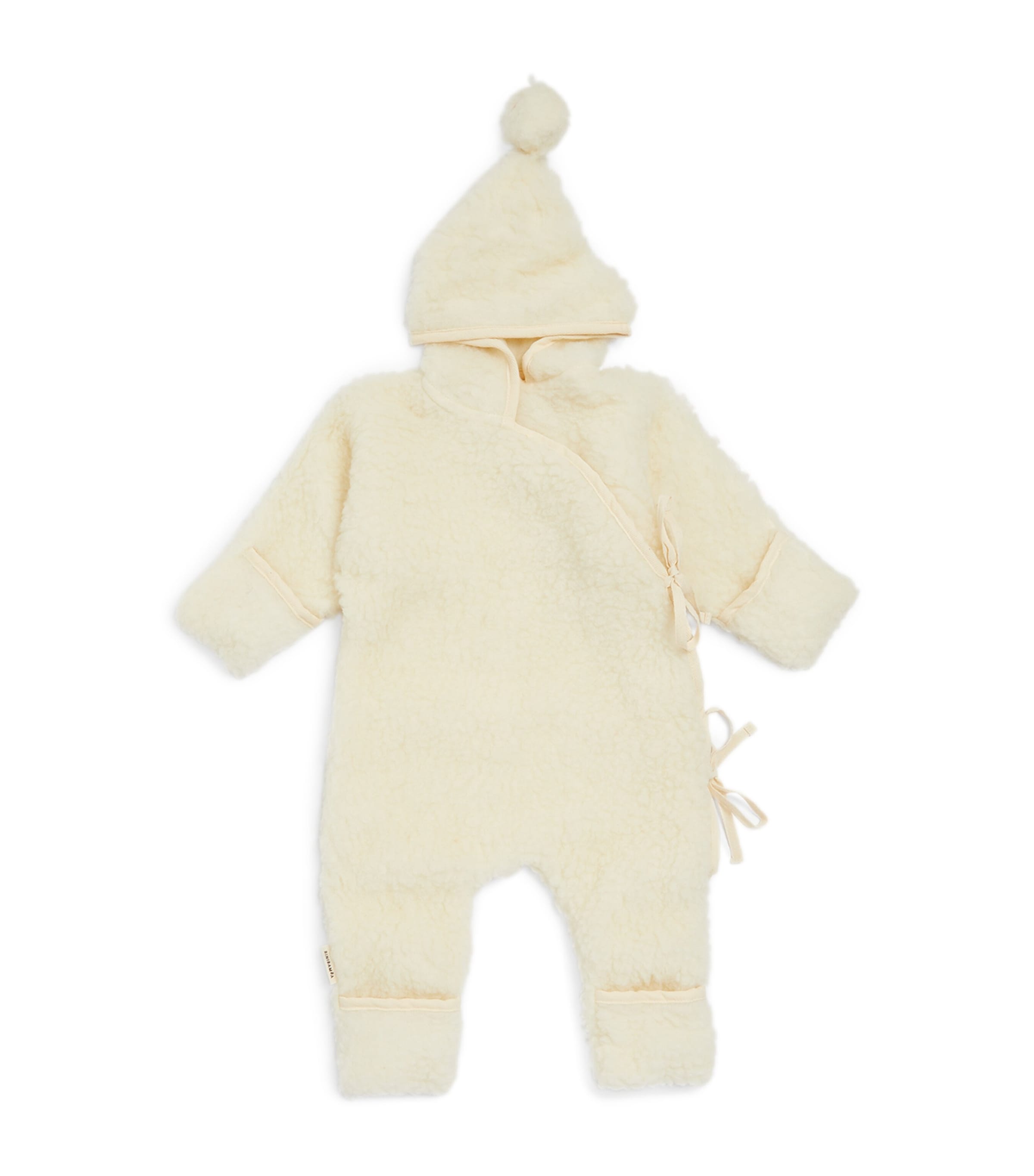 Binibamba Merino Wool Snugglesuit All-in-One (6-12 Months) Milk