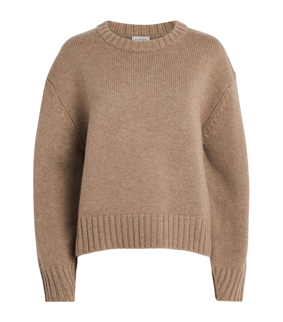 Almada Label Womens Wool-Cashmere Crew-Neck Sweater Hazel