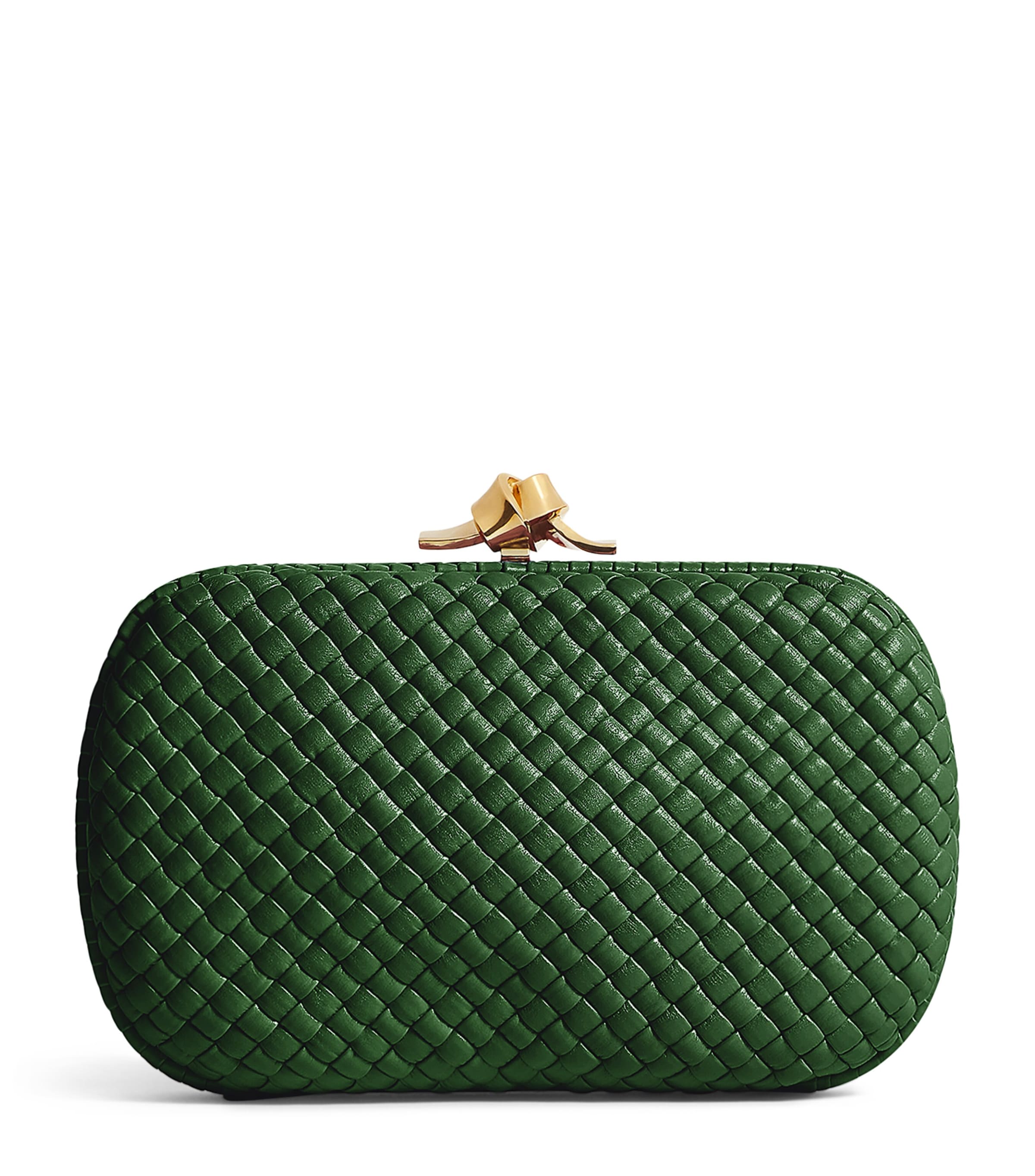 Bottega Veneta Leather Knot Minaudiere Clutch Bag